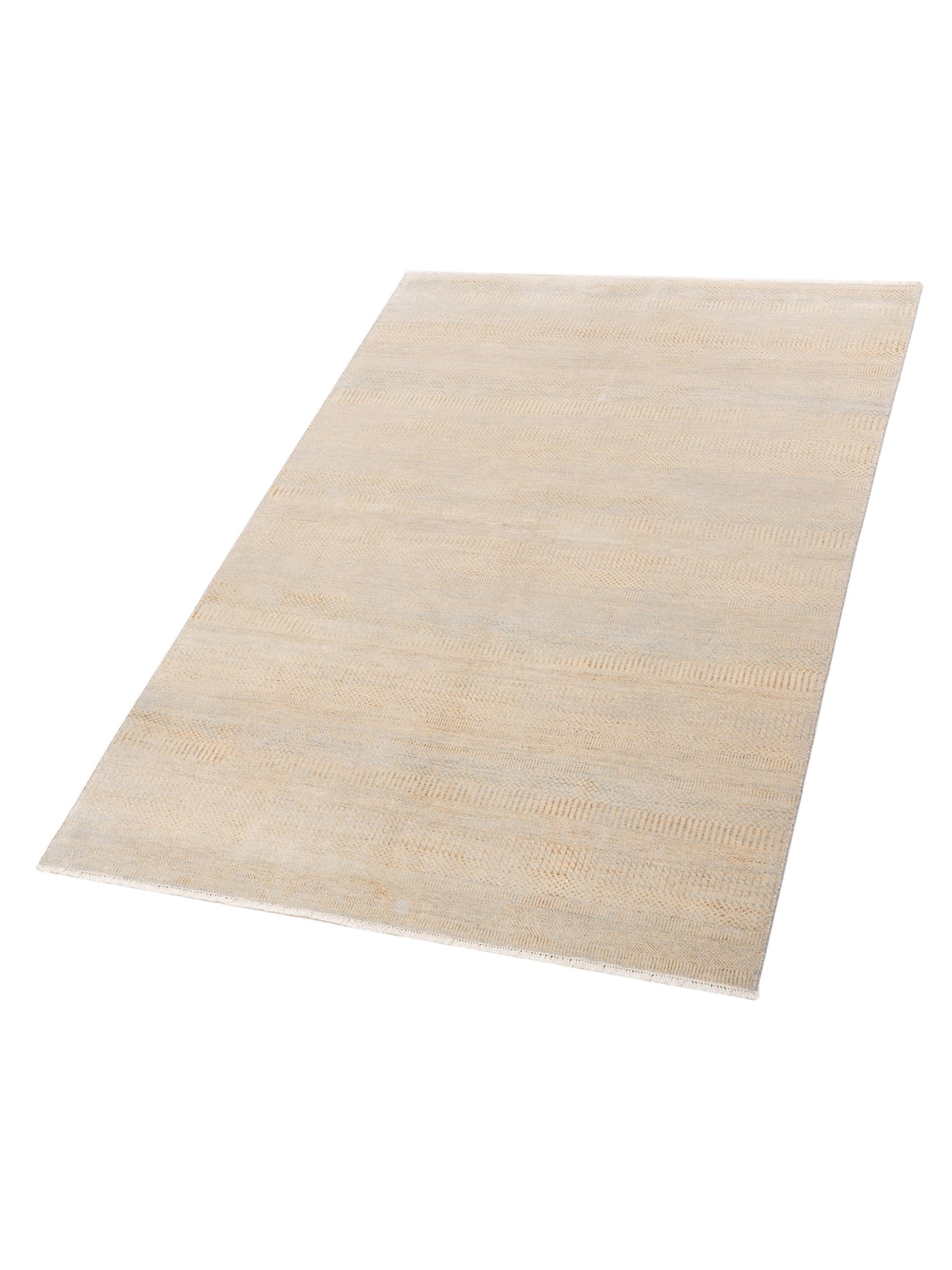 Aurore 120989 Beige Silver 6.1x9 Hand Knotted Rug
