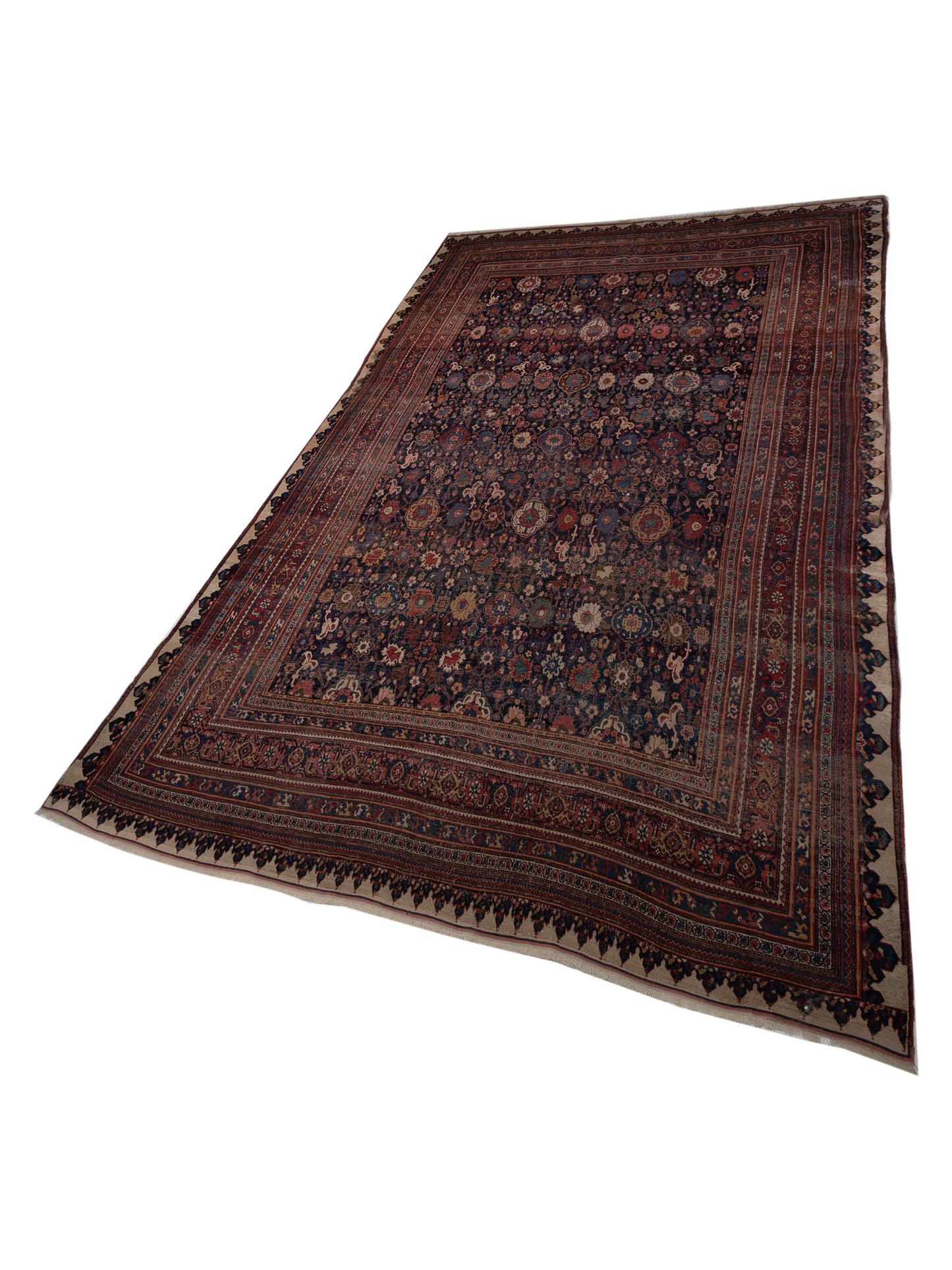 Persian Antique 77414 Navy Pink 10.8x17.10 Hand Knotted Rugs