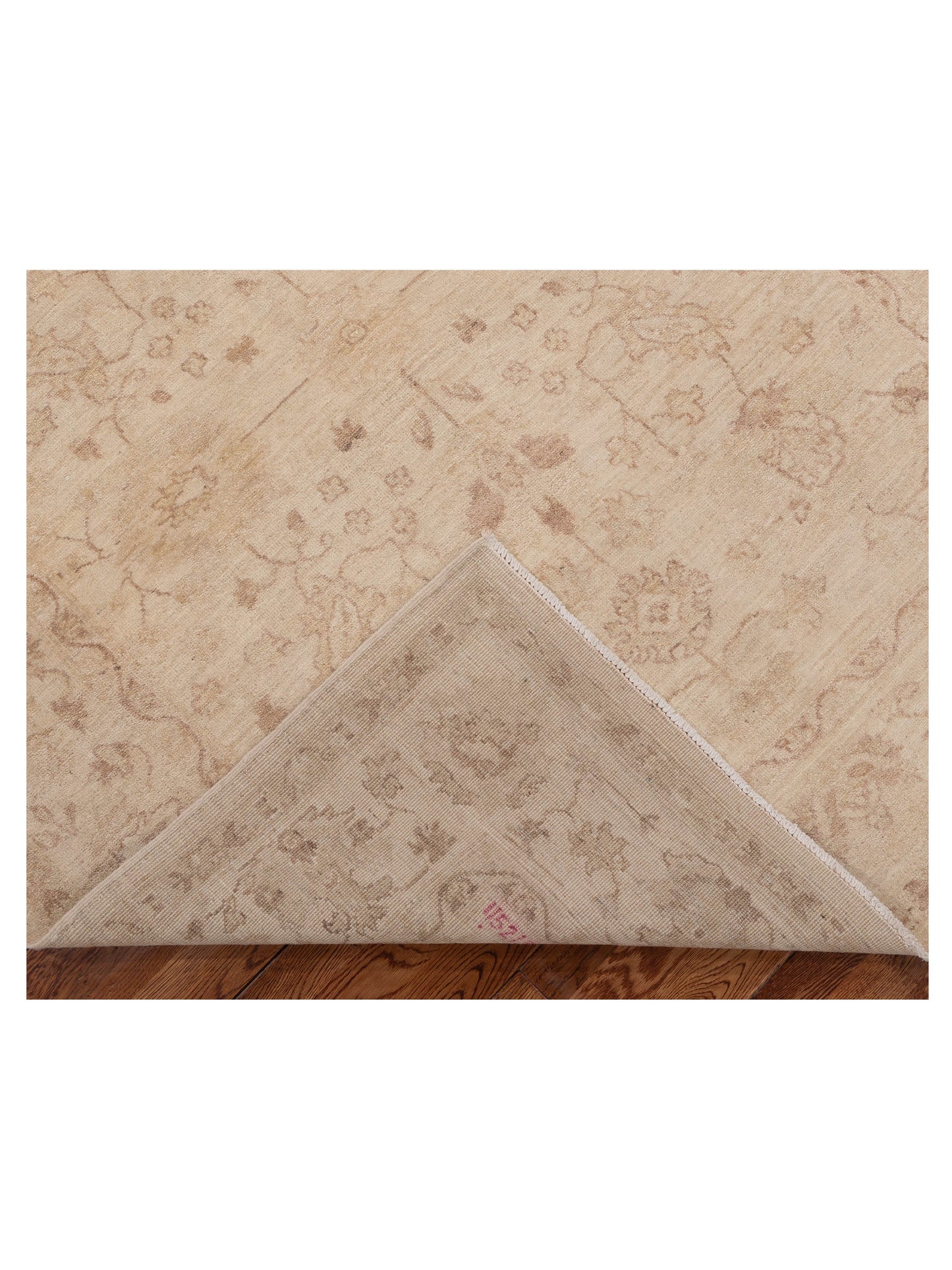 Laila 115213 Ivory Ivory 5.1x6.4 Hand Knotted Rug