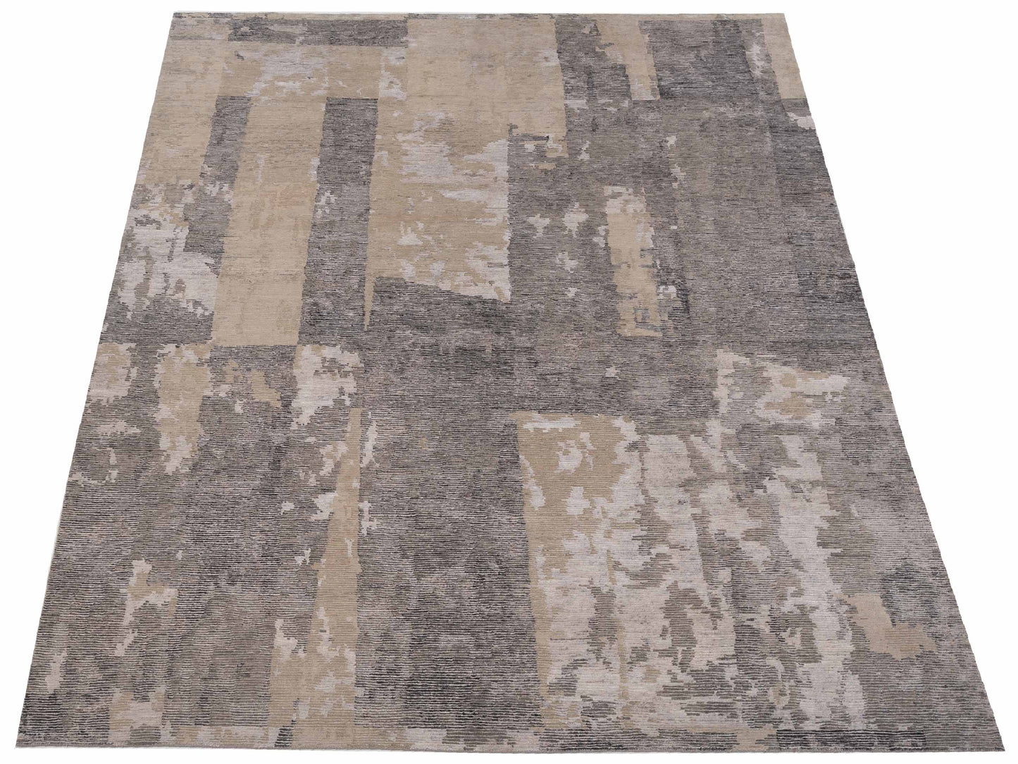 Tibetino 142711 Gray Gray 9x11.8 Hand Knotted Rug