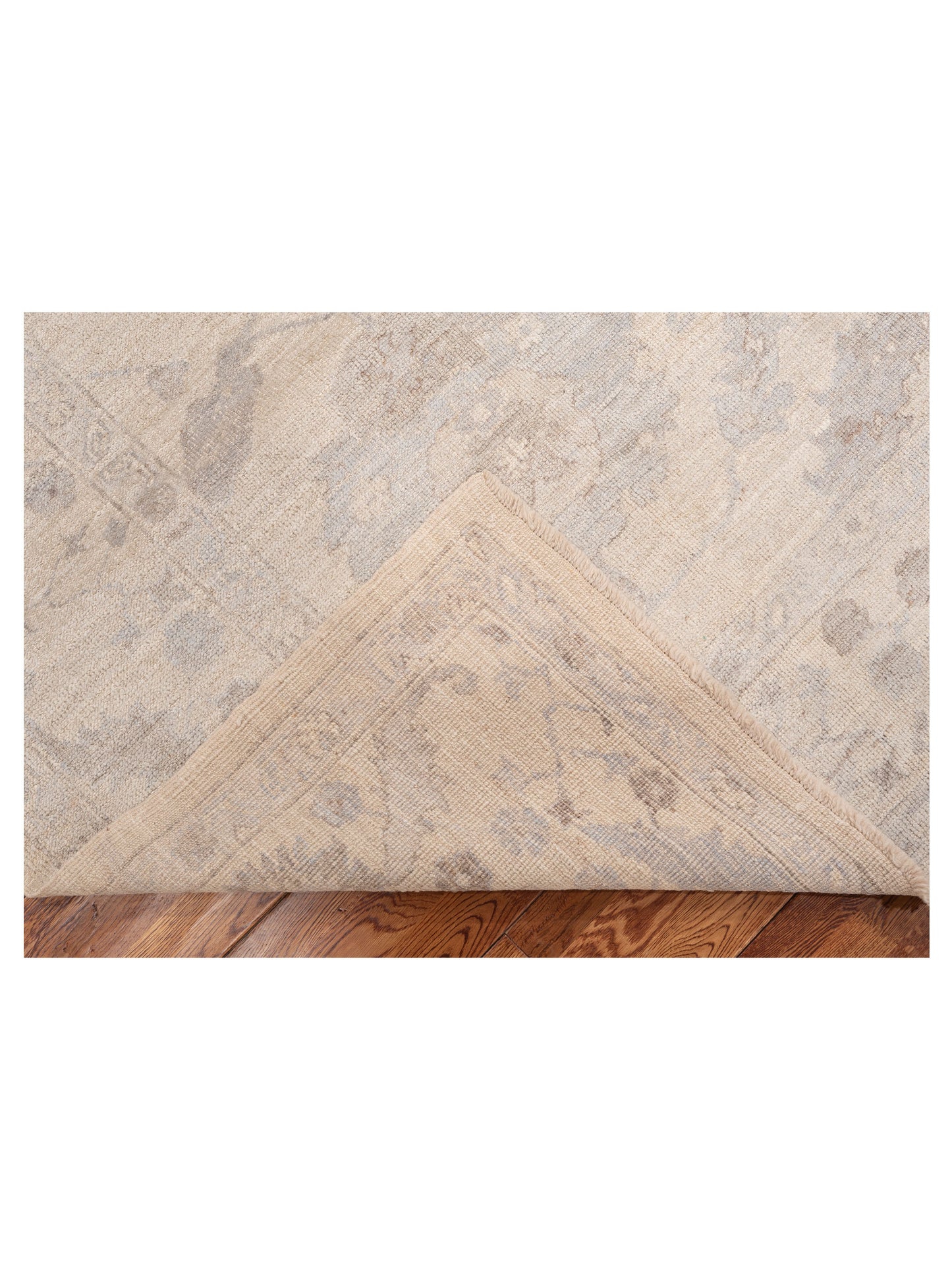 Angora Oushak 149781 Ivory Ivory 8x8.4 Hand Knotted Rug
