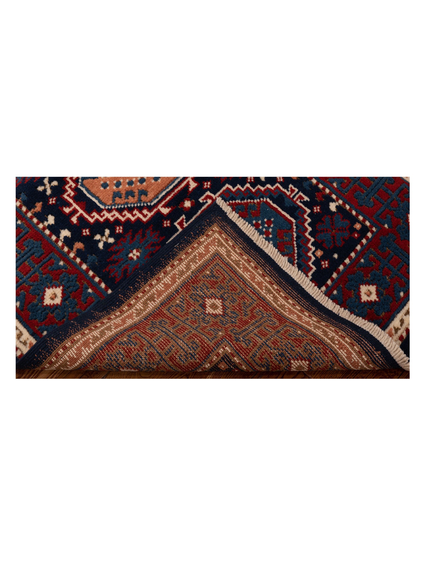 Turkish Shirwan 148373 Navy Blue 3.2x4.4 Hand Knotted Rug