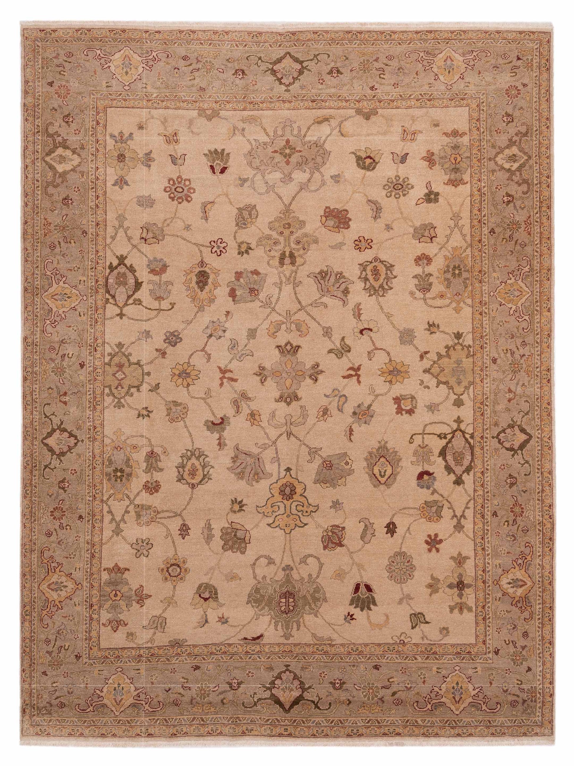 Pasha Turkish Elvan  Beige Silver Traditional