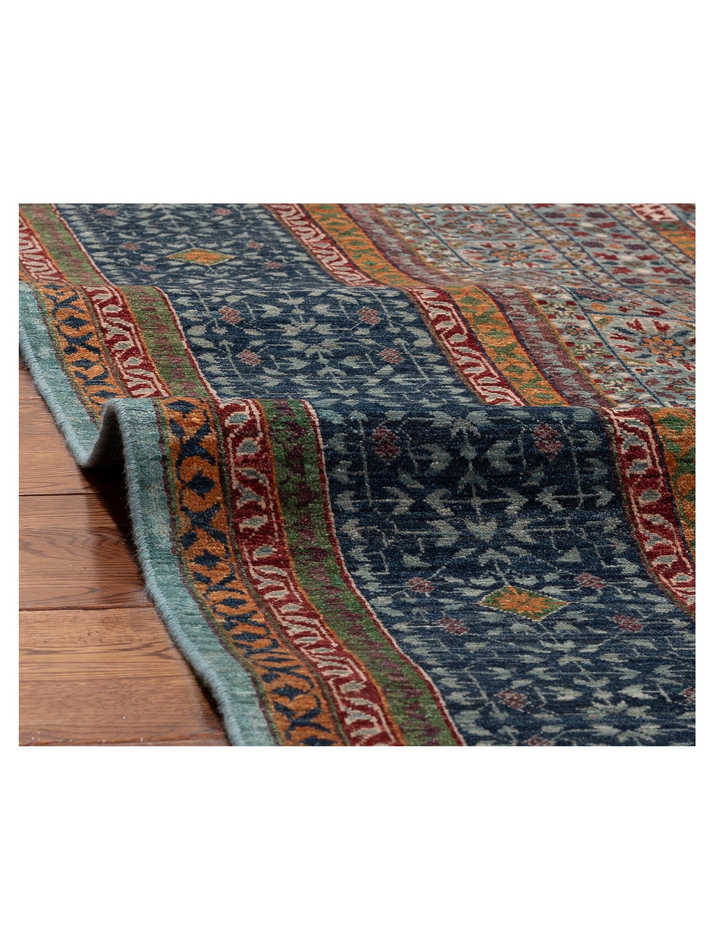 Artisan Mamluk 154723 Blue Blue 8.2x10.2 Hand Knotted Rug