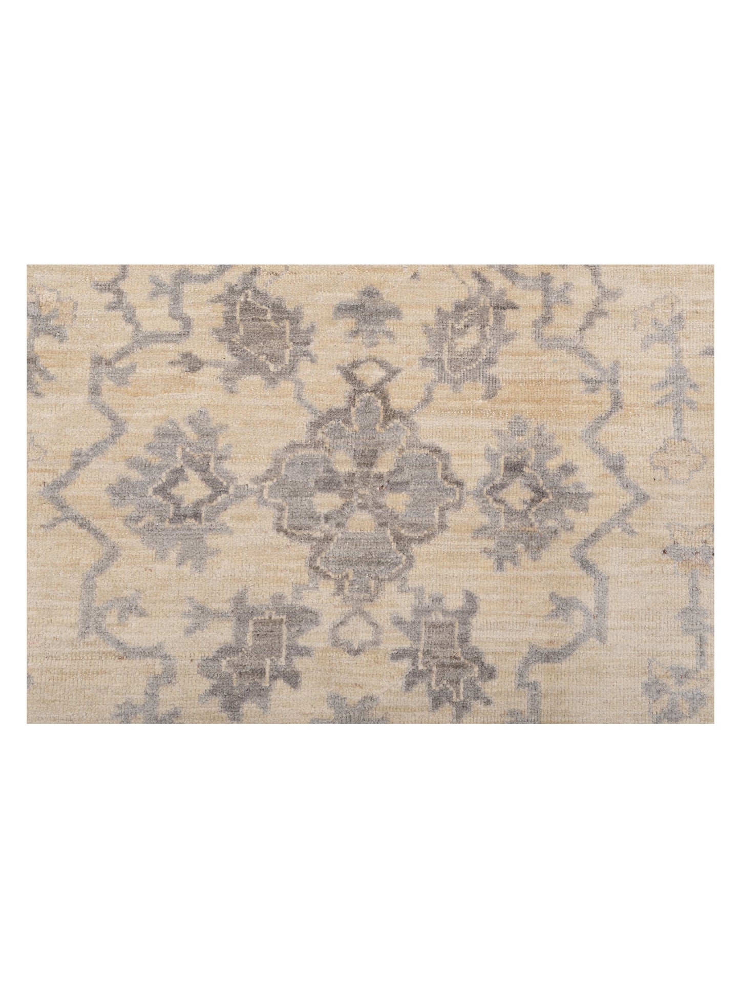 Anadol Oushak 125941 Ivory Ivory 9x11.9 Hand Knotted Rug