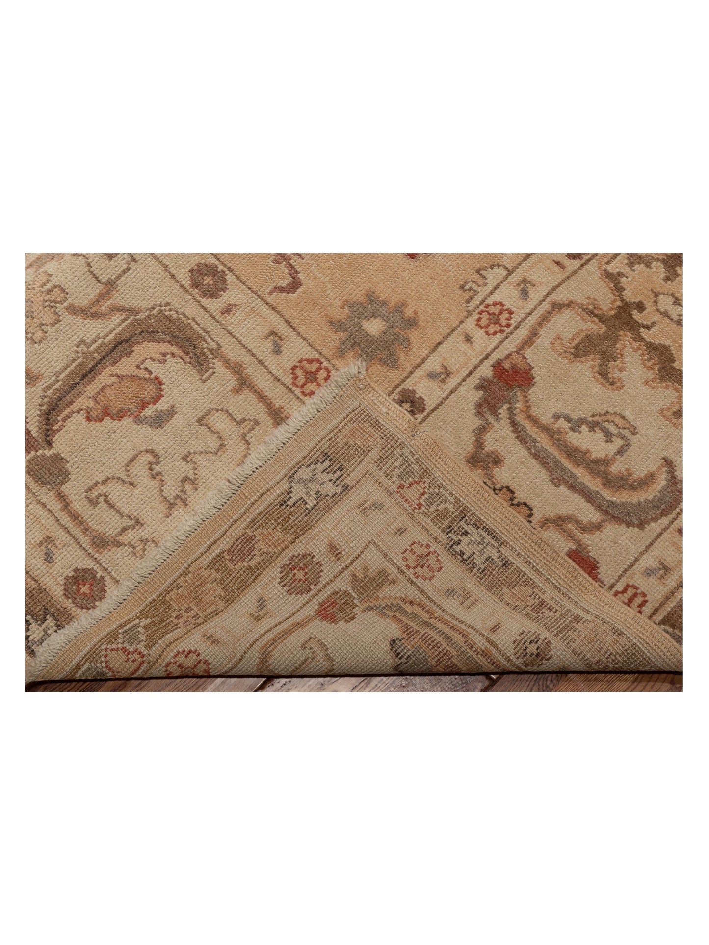 Anadol Oushak 108127 Gold Ivory 8.11x11.10 Hand Knotted Rug