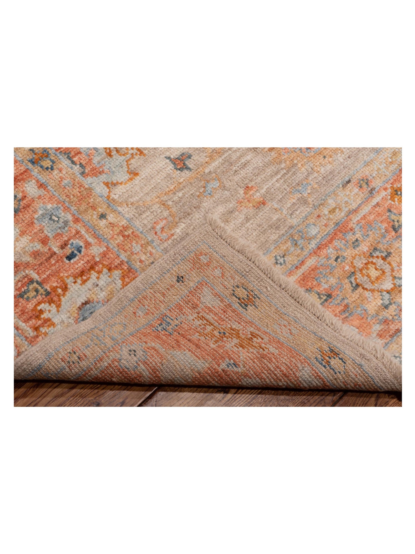 Angora Oushak 149644 Beige Rust 6x8.9 Hand Knotted Rug