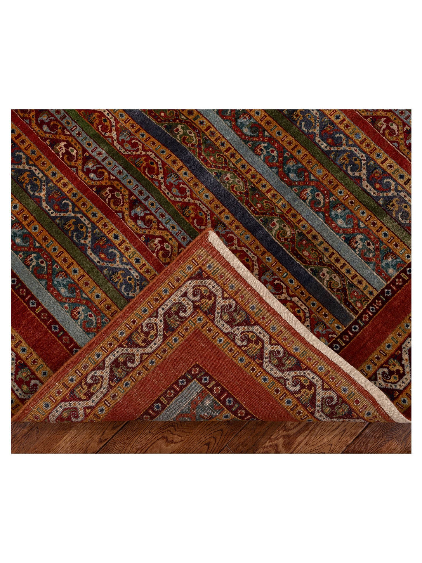 Shawl 115859 Multi 5.6x7.8 Hand Knotted Rug