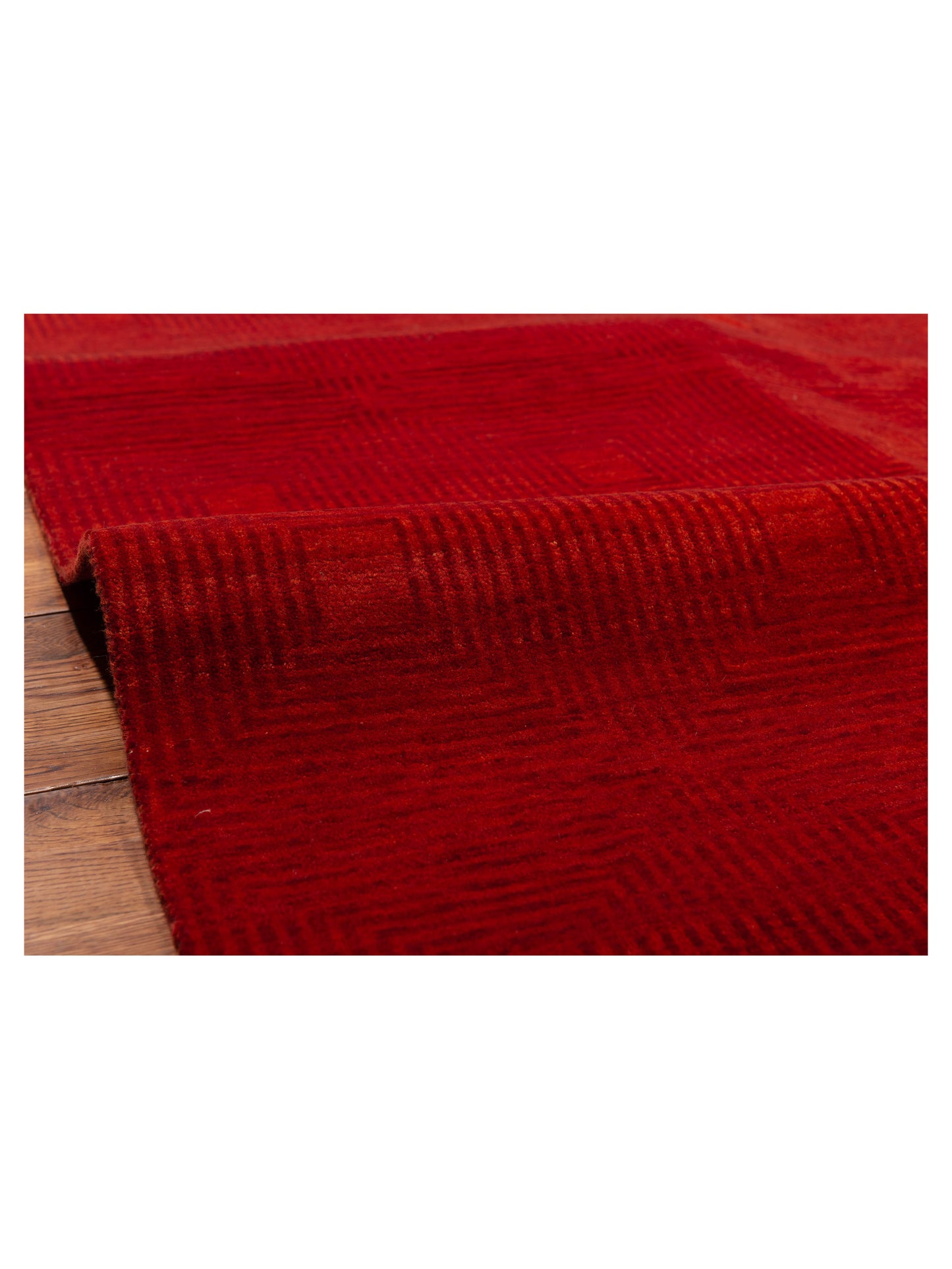 Loribaft 108462 Red Red 8.10x11.10 Hand Knotted Rug