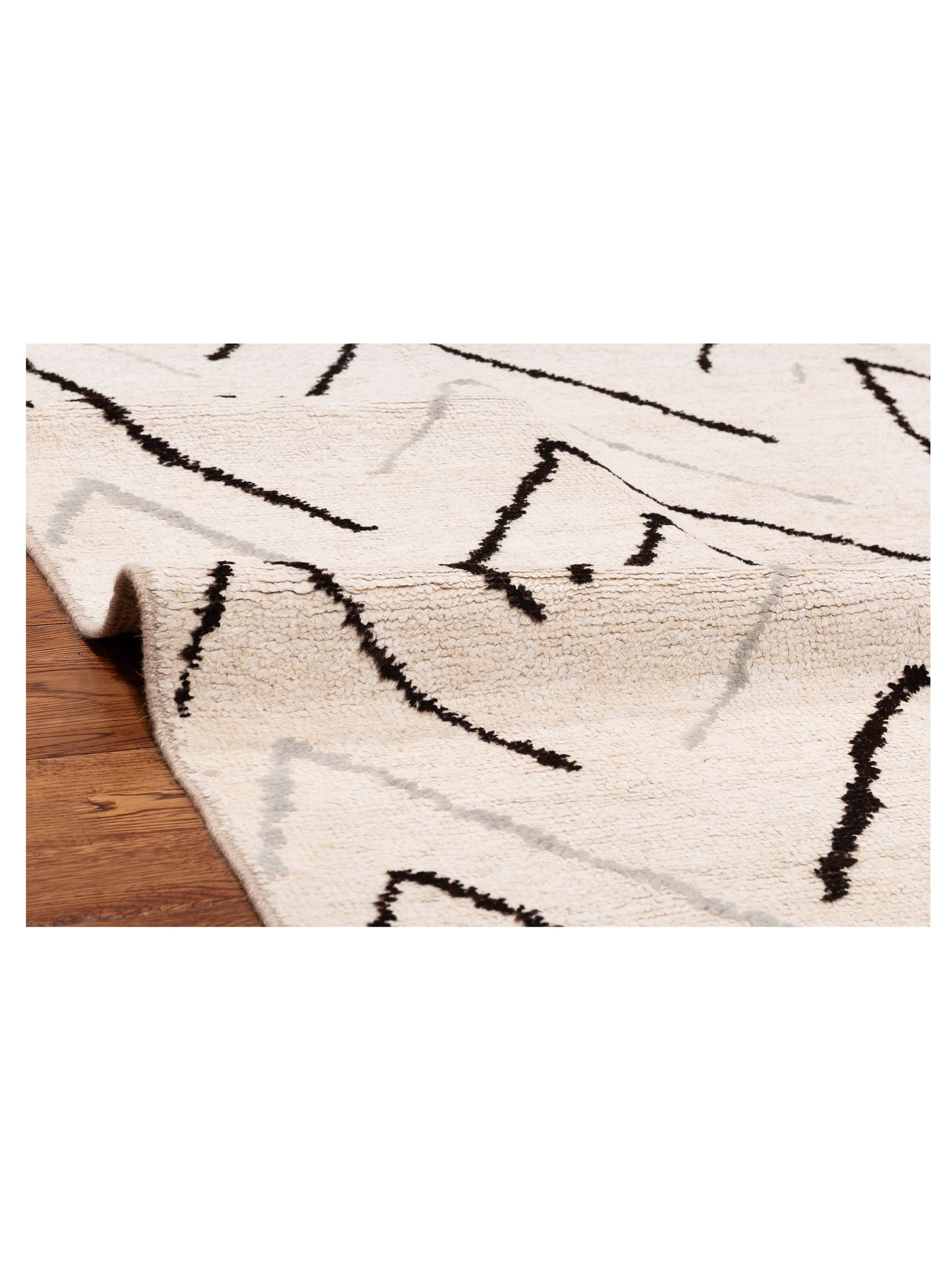 Atlas 151187 Ivory 7.9x9.4 Hand Knotted Rug