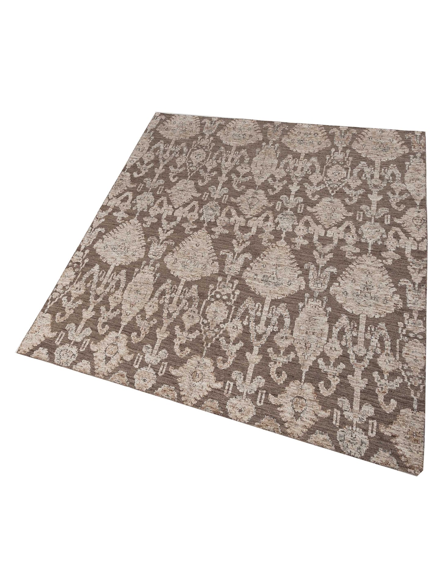 Himalayan 125877 Brown Beige 8.3x9.11 Hand Knotted Rug