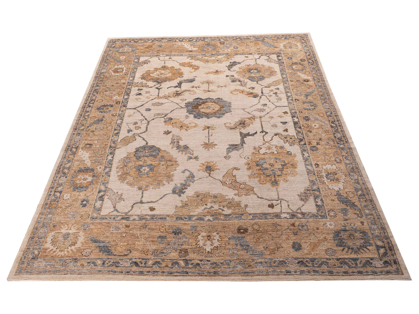 Angora Oushak 156049 Gold Gold 10x13.5 Hand Knotted Rug