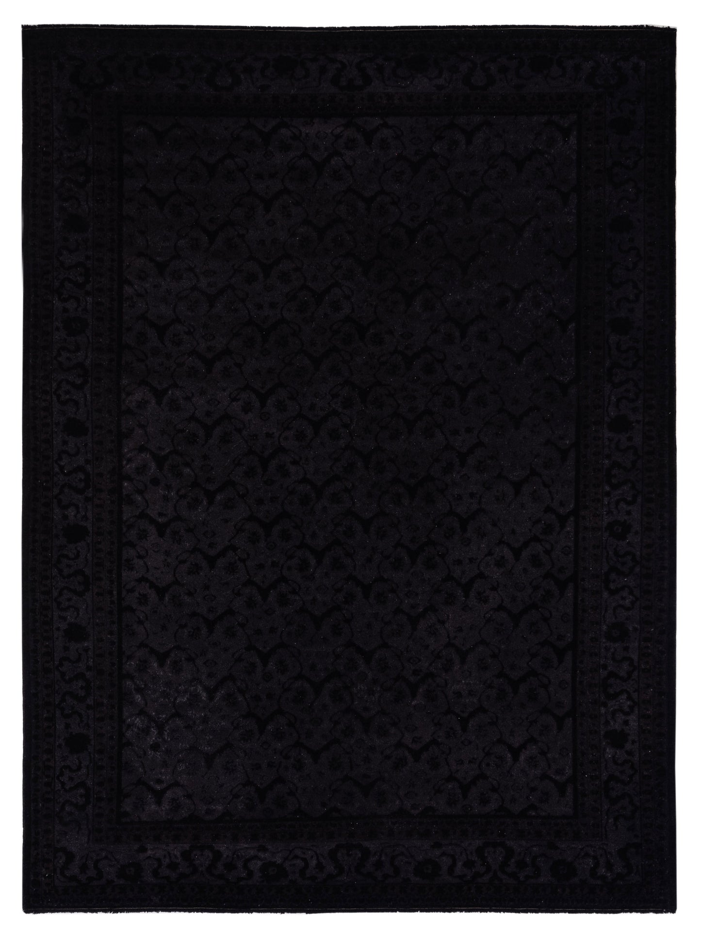 Pasha Antique Loom  Black Black Traditional