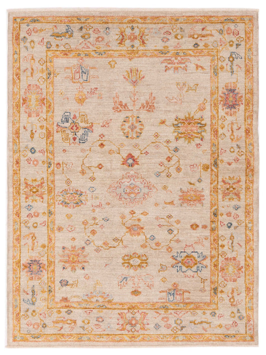 Anadol Angora Oushak  Ivory Silver Traditional