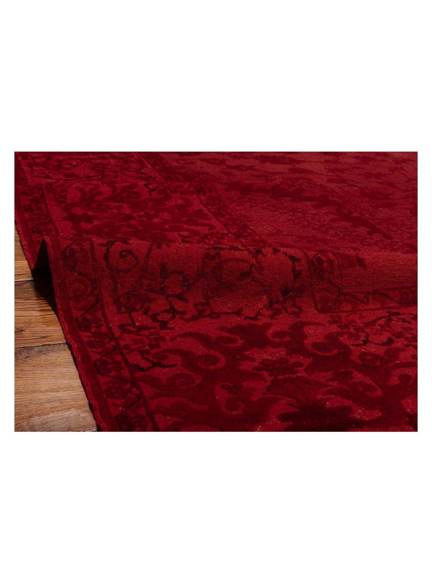 Vintage 108165 Red 8.3x10.5 Hand Knotted Rug