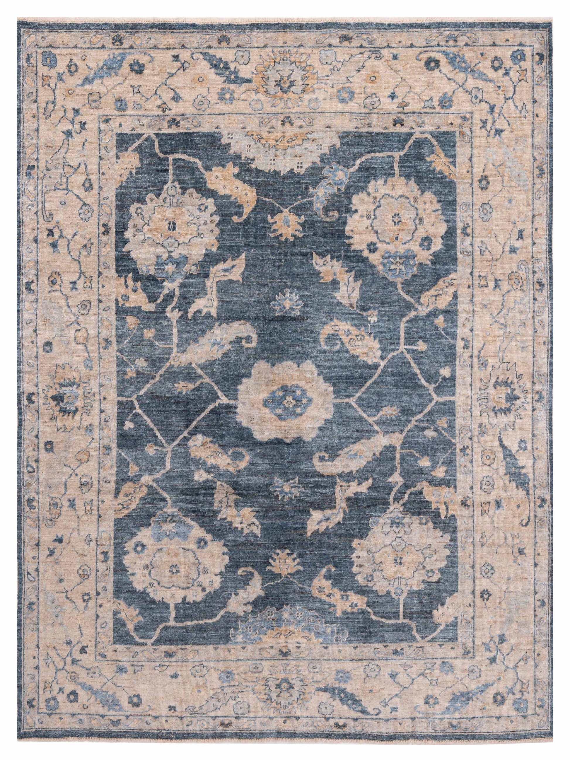 Anadol Angora Oushak  Blue Ivory Traditional