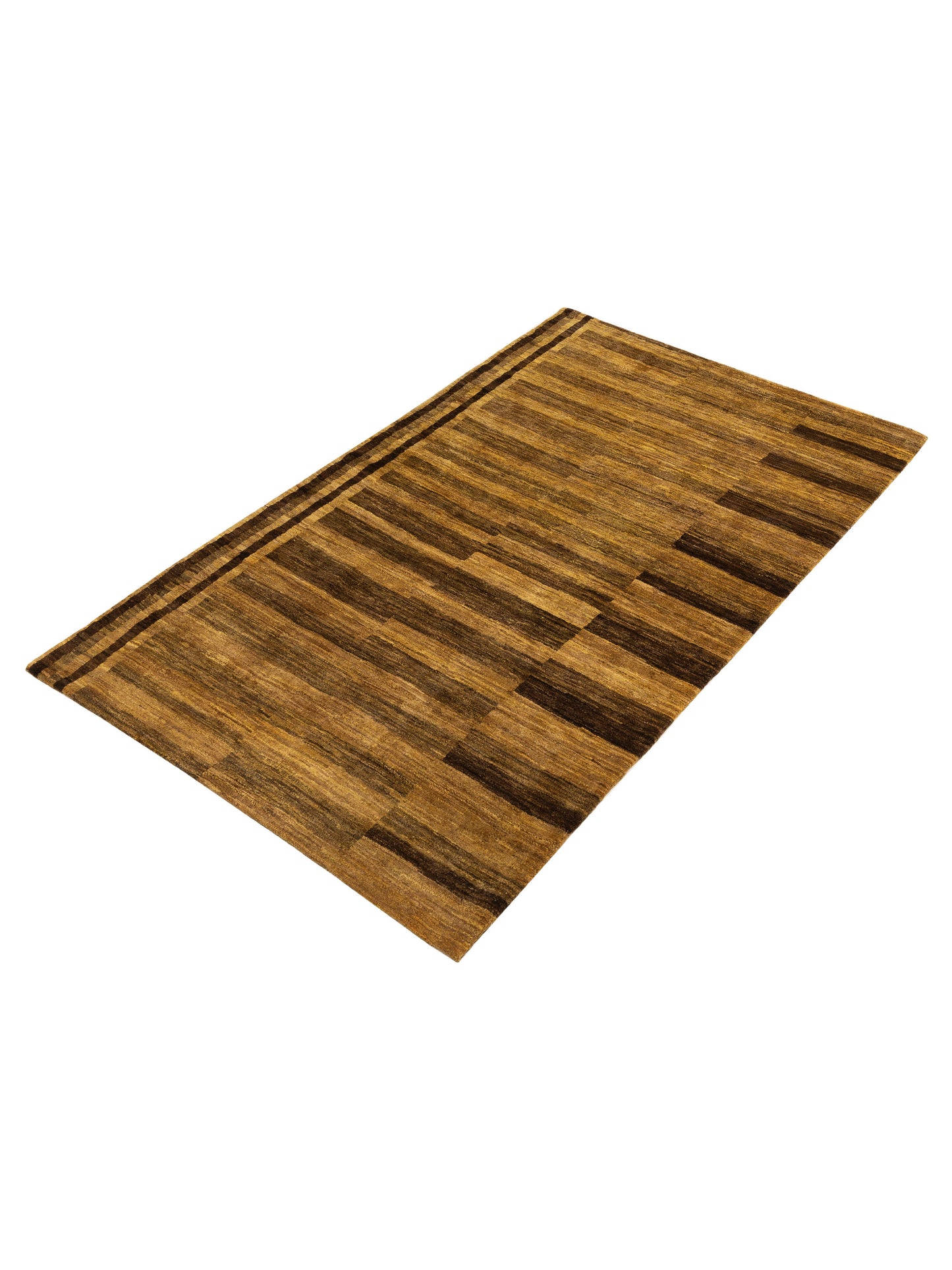 Tibetino 154020 Gold Brown 5x8.6 Hand Knotted Rug