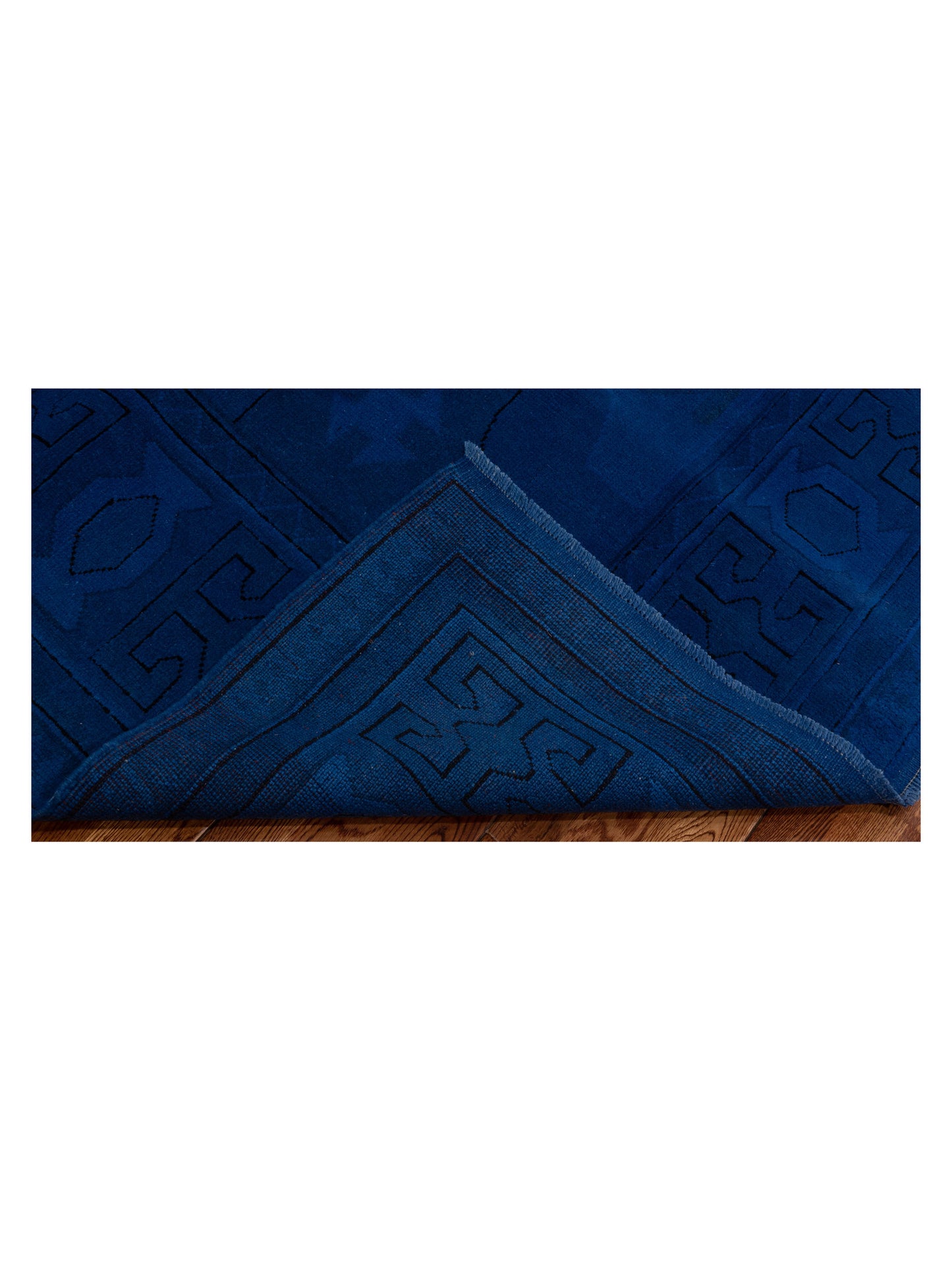 Vintage 109864 Indigo 7.2x9.10 Hand Knotted Rug