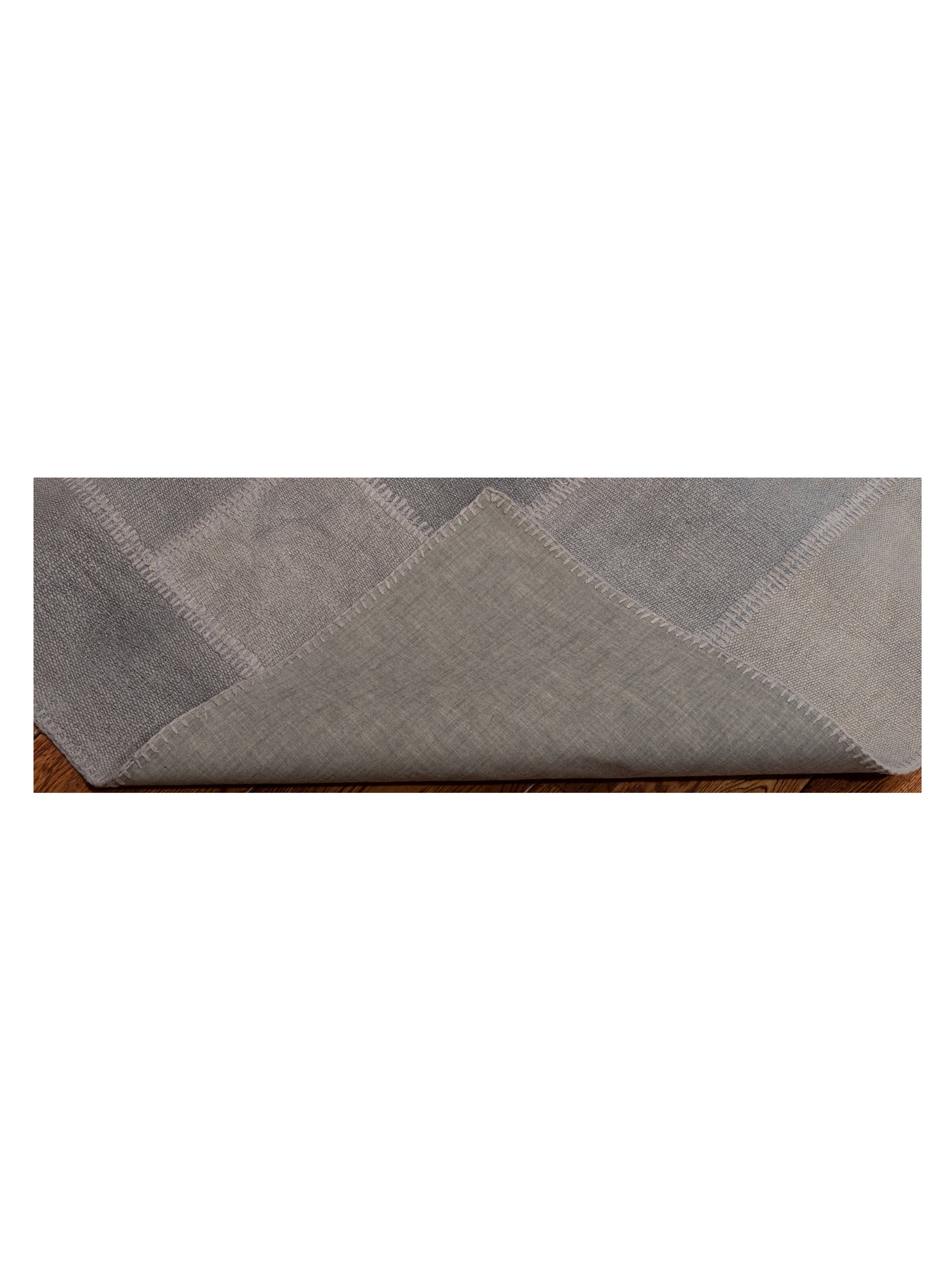Turkish Vestige Patchwork 127781 Light Gray 8.11x11.6 Hand Knotted Rug