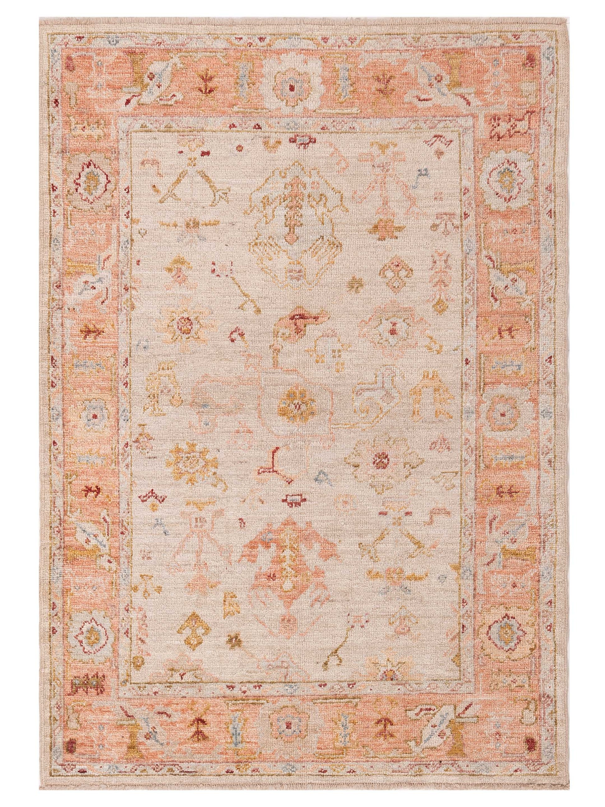 Anadol Angora Oushak  Beige Pink Traditional