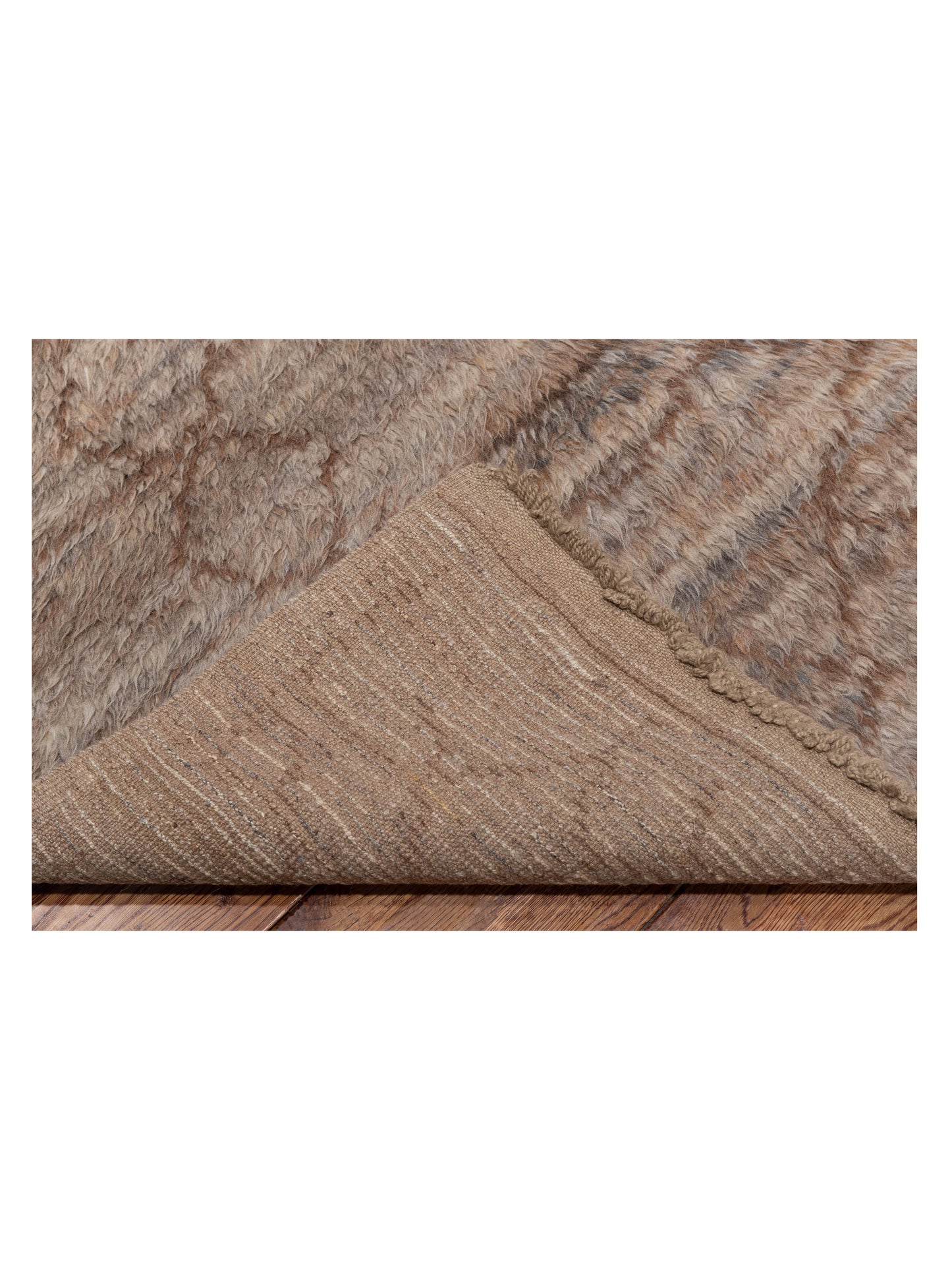 Berber Kaunas Natural Brown 8.9x13.3 Hand Knotted Rug