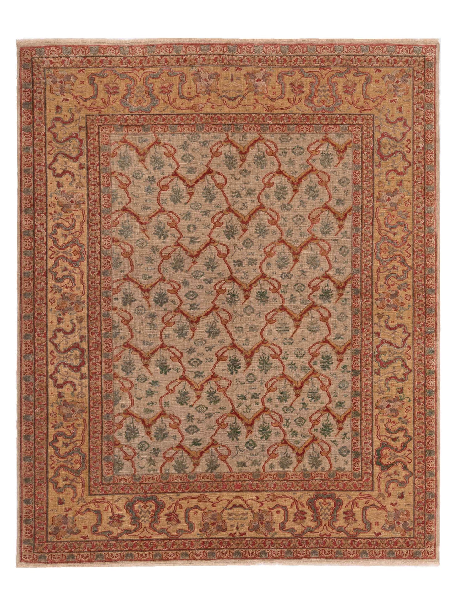 Pasha Antique Loom  Silver Cream Traditional