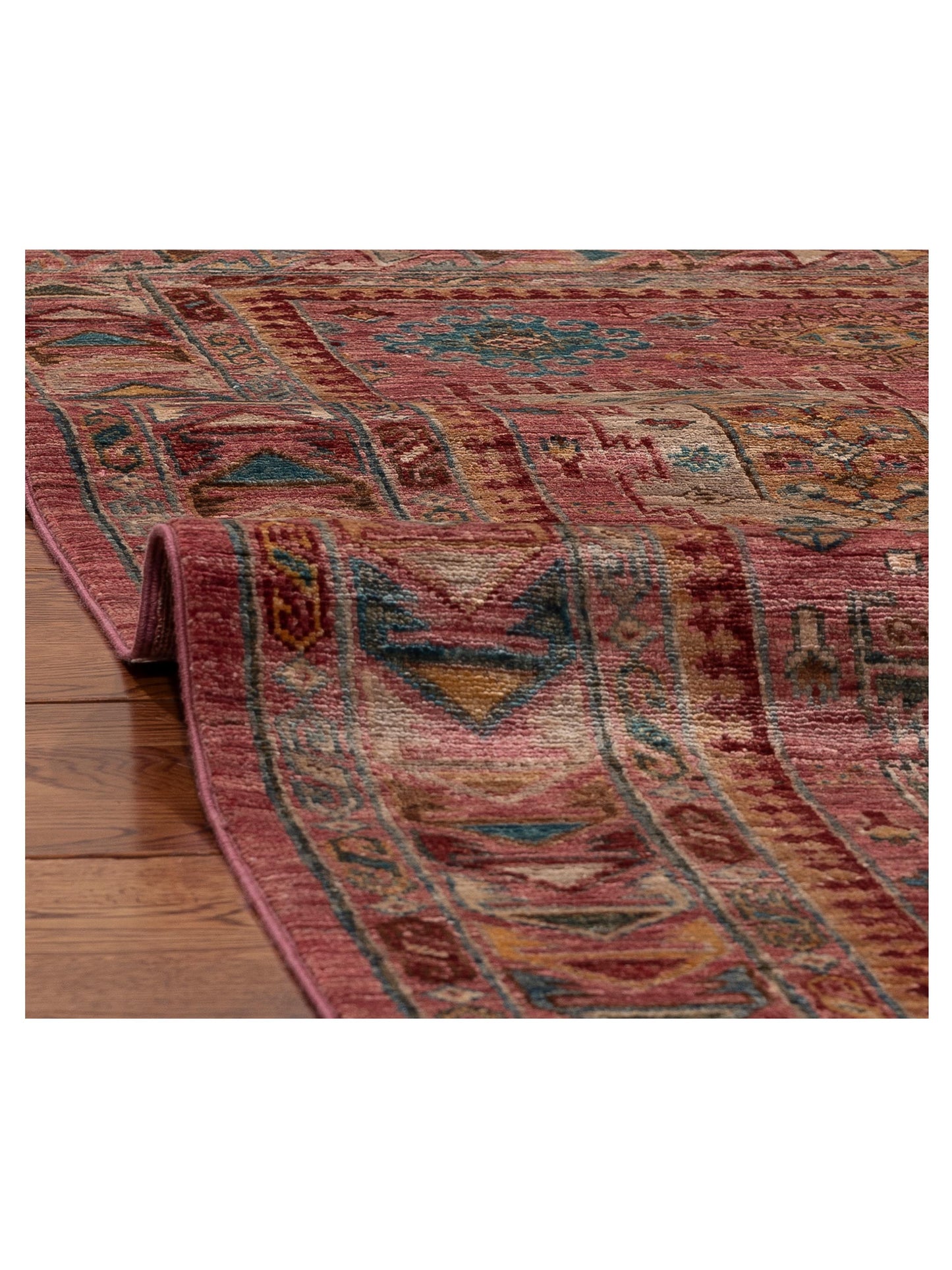 Artisan Kars 152179 Pink Pink 4.11x6.9 Hand Knotted Rug