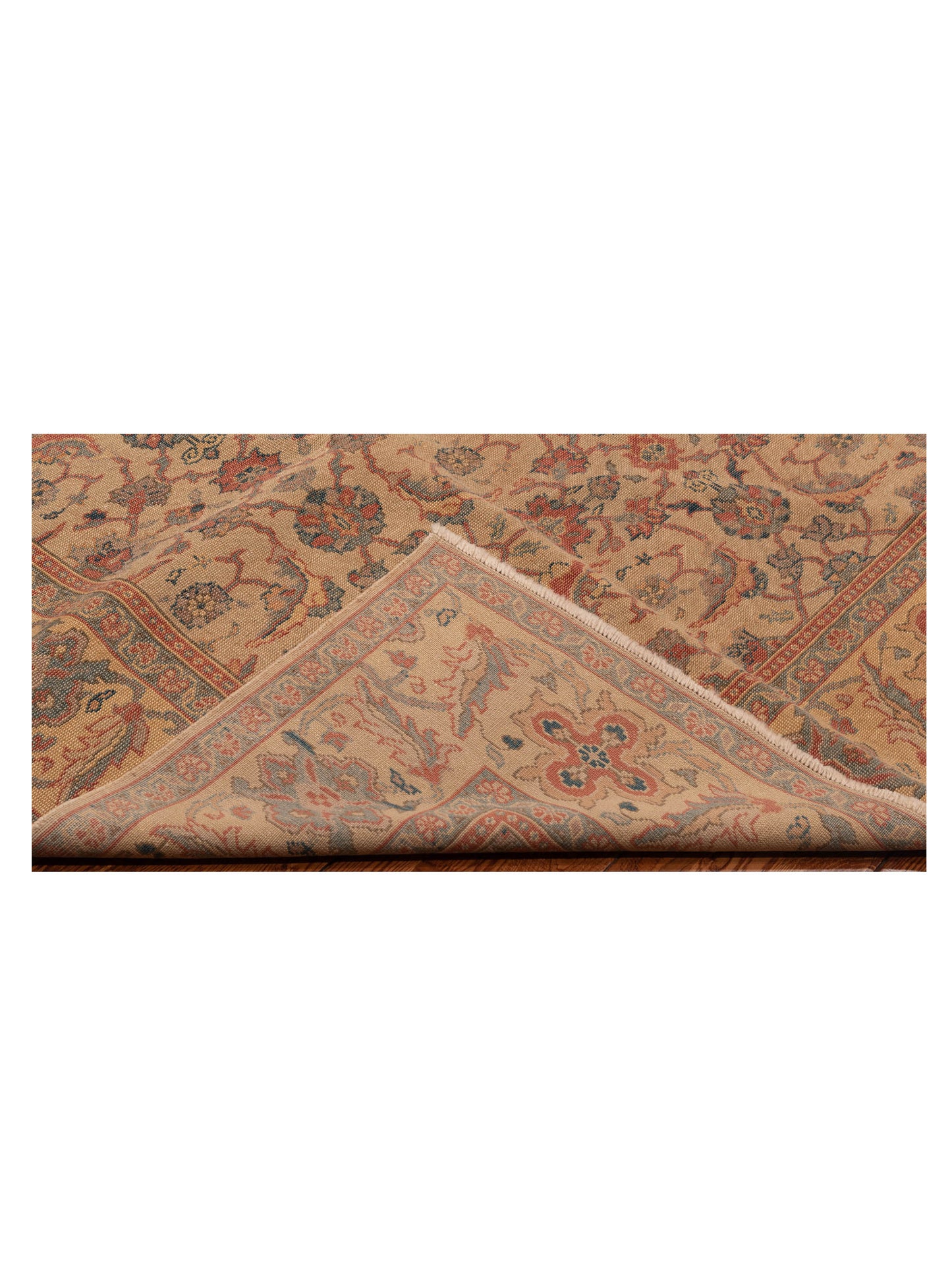 Antique Loom 147471 Ivory Gold 6.7x7.11 Hand Knotted Rug