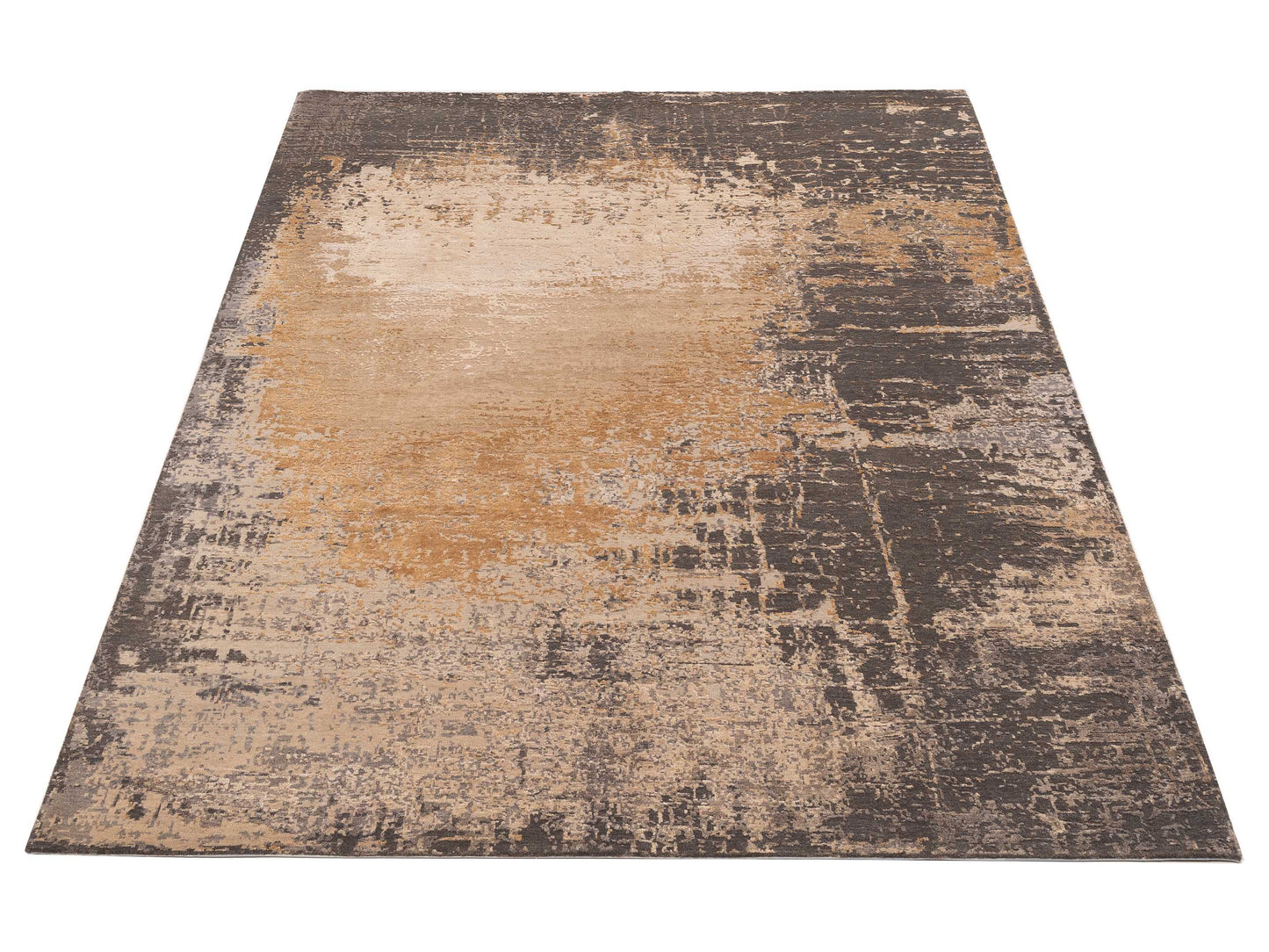 Dazzling 151882 Brown Beige 7.11x10.1 Hand Knotted Rug