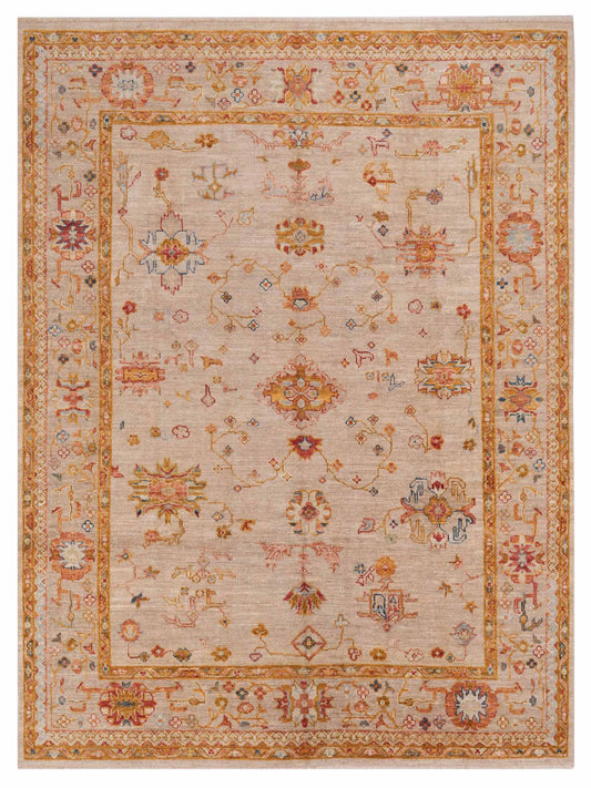 Anadol Angora Oushak  Ivory Silver Traditional