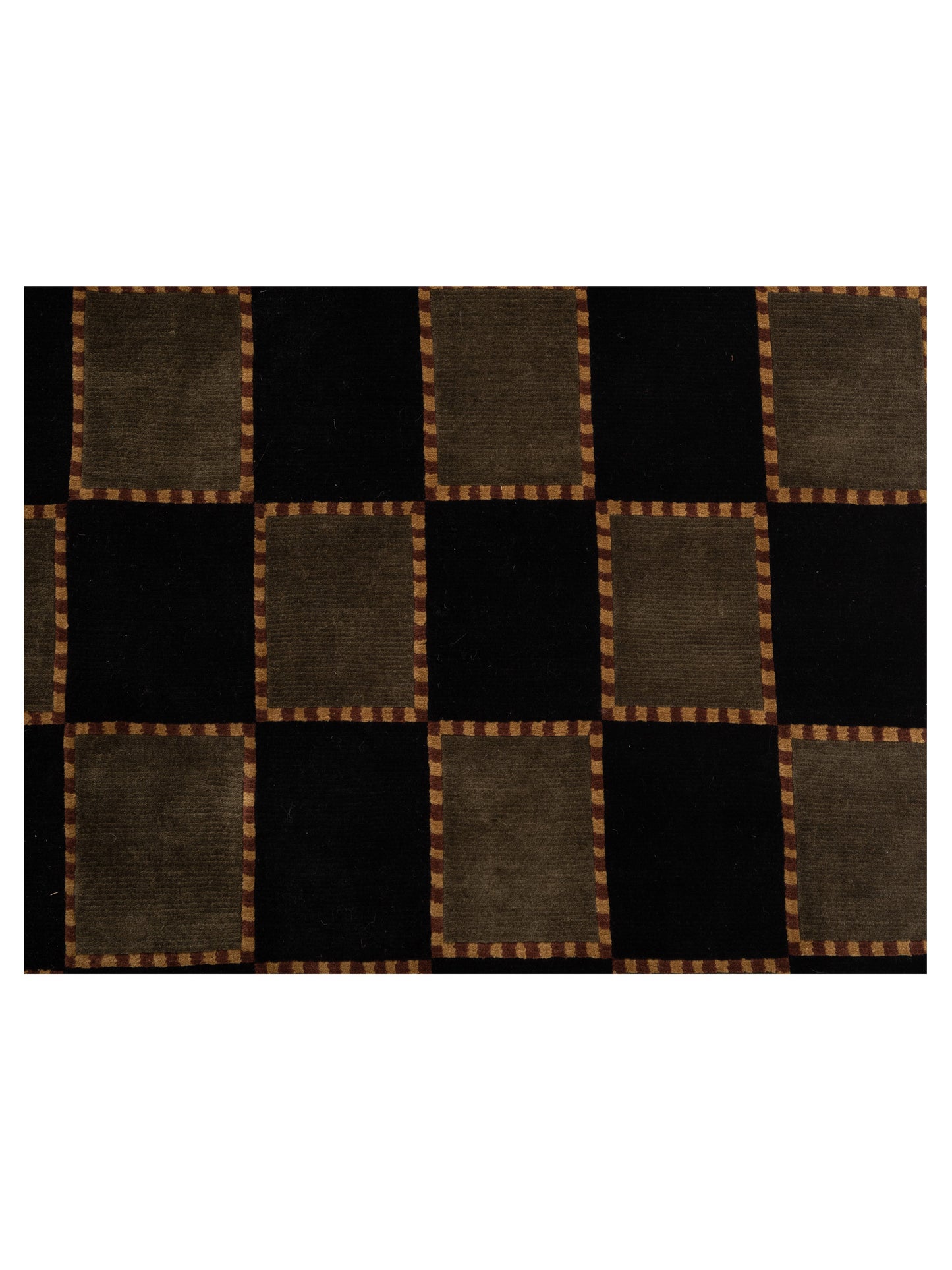 Himalayan 88390 Black Green 6.2x8.9 Hand Knotted Rug