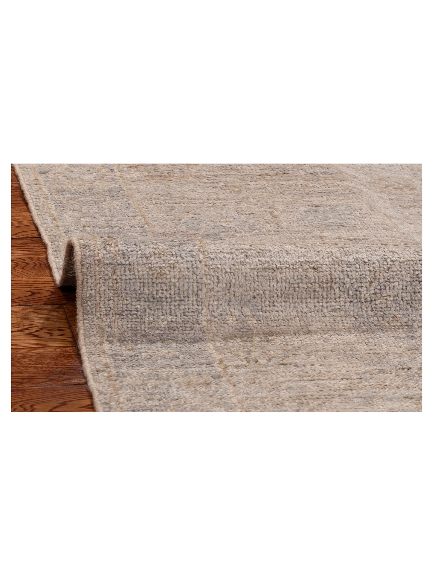 Angora Oushak 152654 Gray Gray 2.7x7.6 Hand Knotted Rug