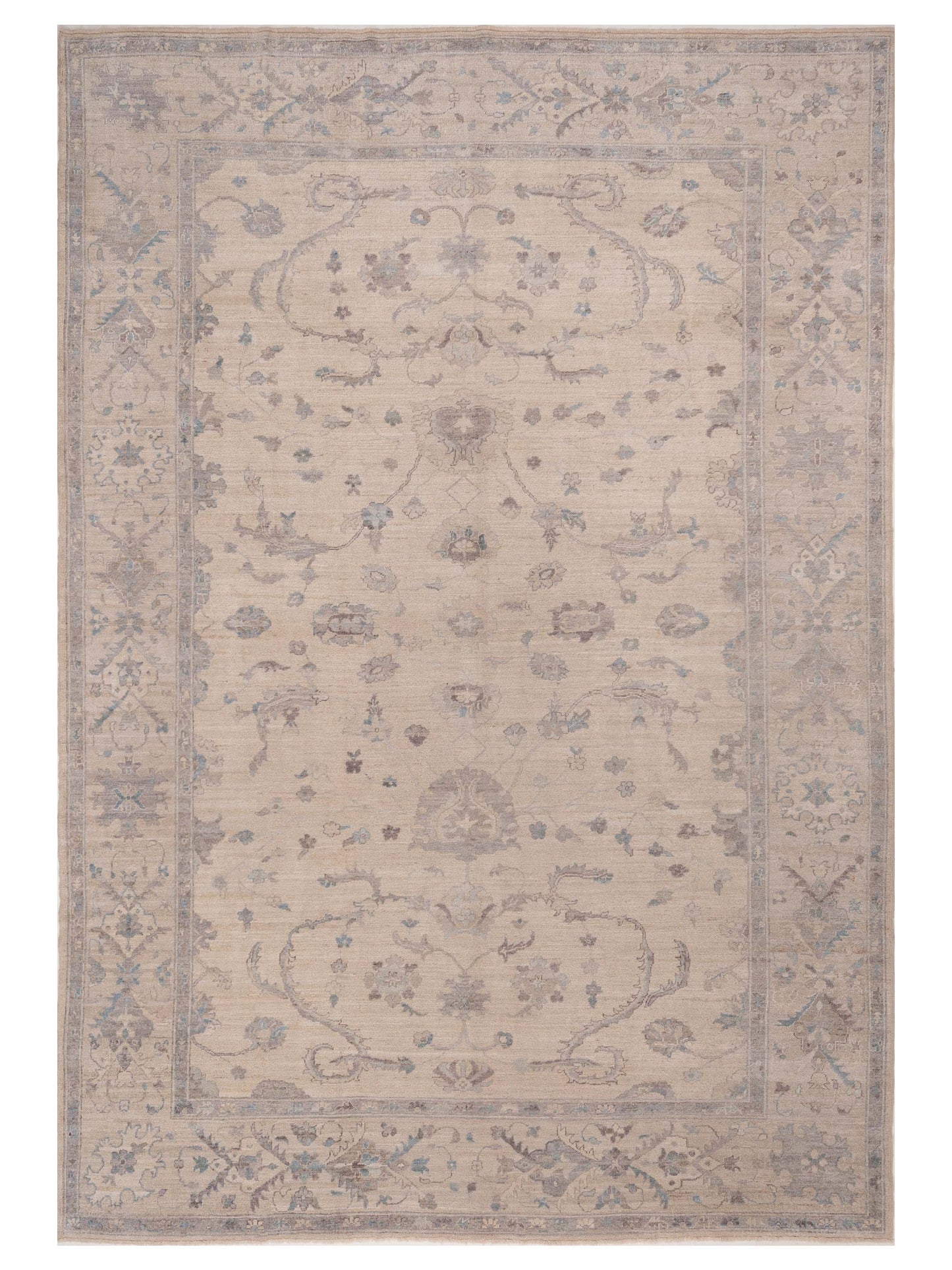 Anadol Angora Oushak  Ivory Ivory Traditional