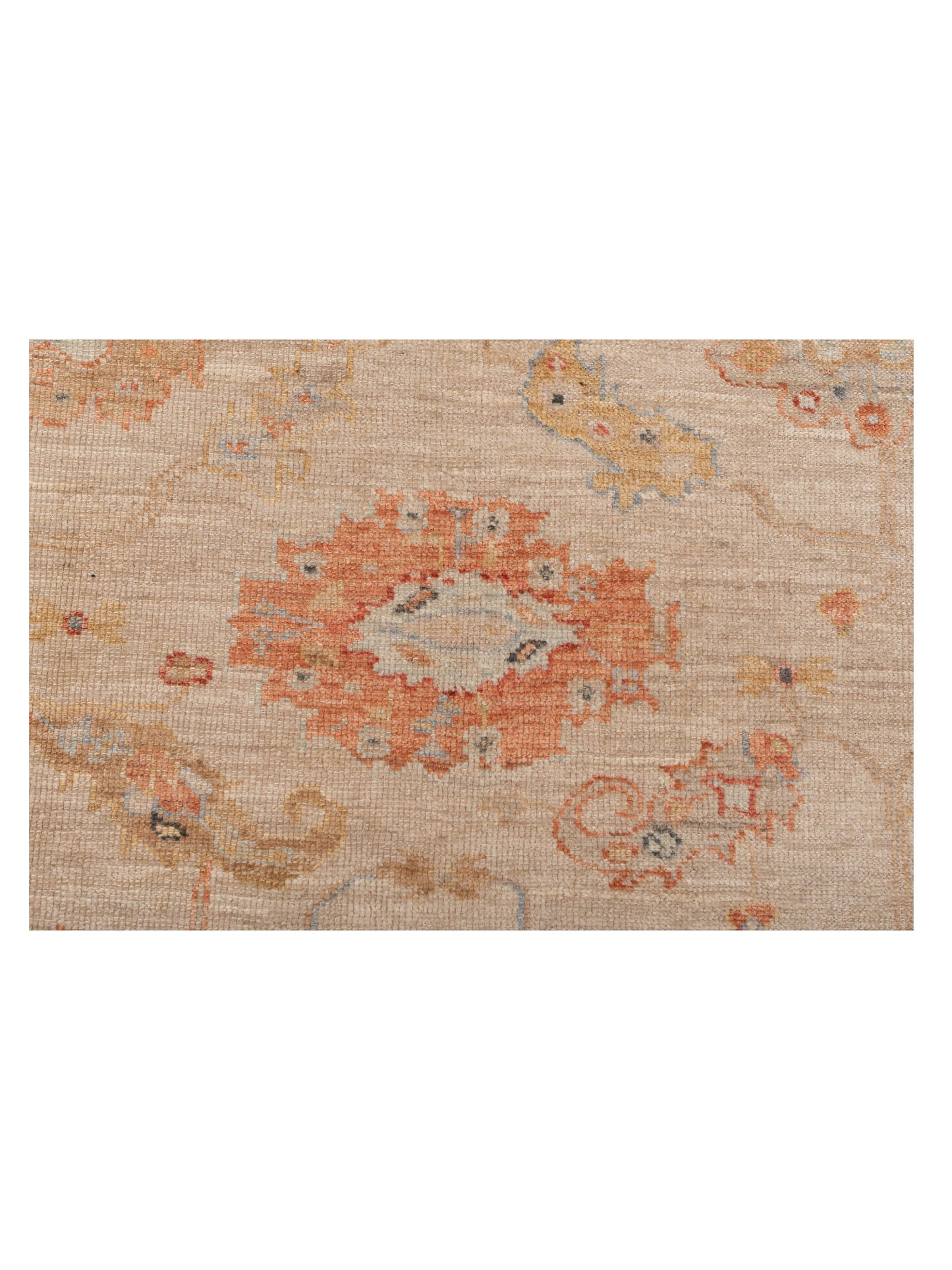 Angora Oushak 149442 Beige Rust 6x11.7 Hand Knotted Rug