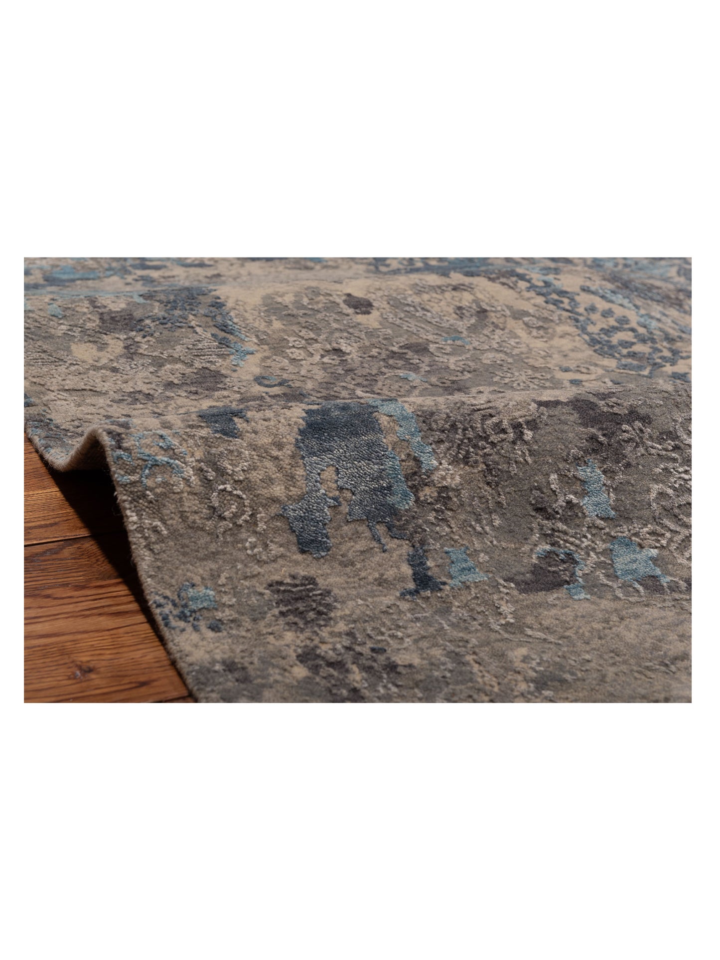 Dazzling 142719 Silver Gray 10.1x14 Hand Knotted Rug