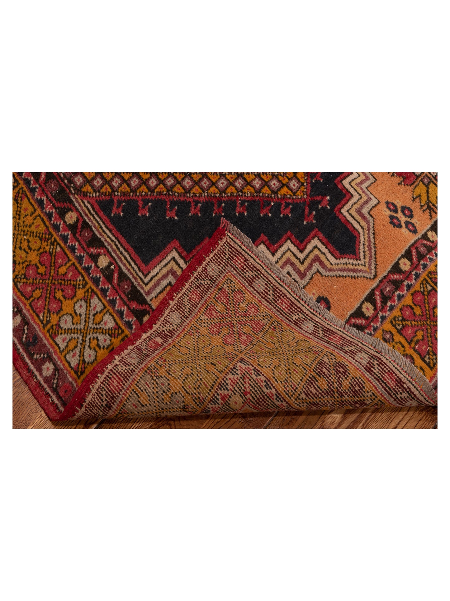 Old Anatolian 148514 Red Gold 3.8x5.9 Hand Knotted Rug