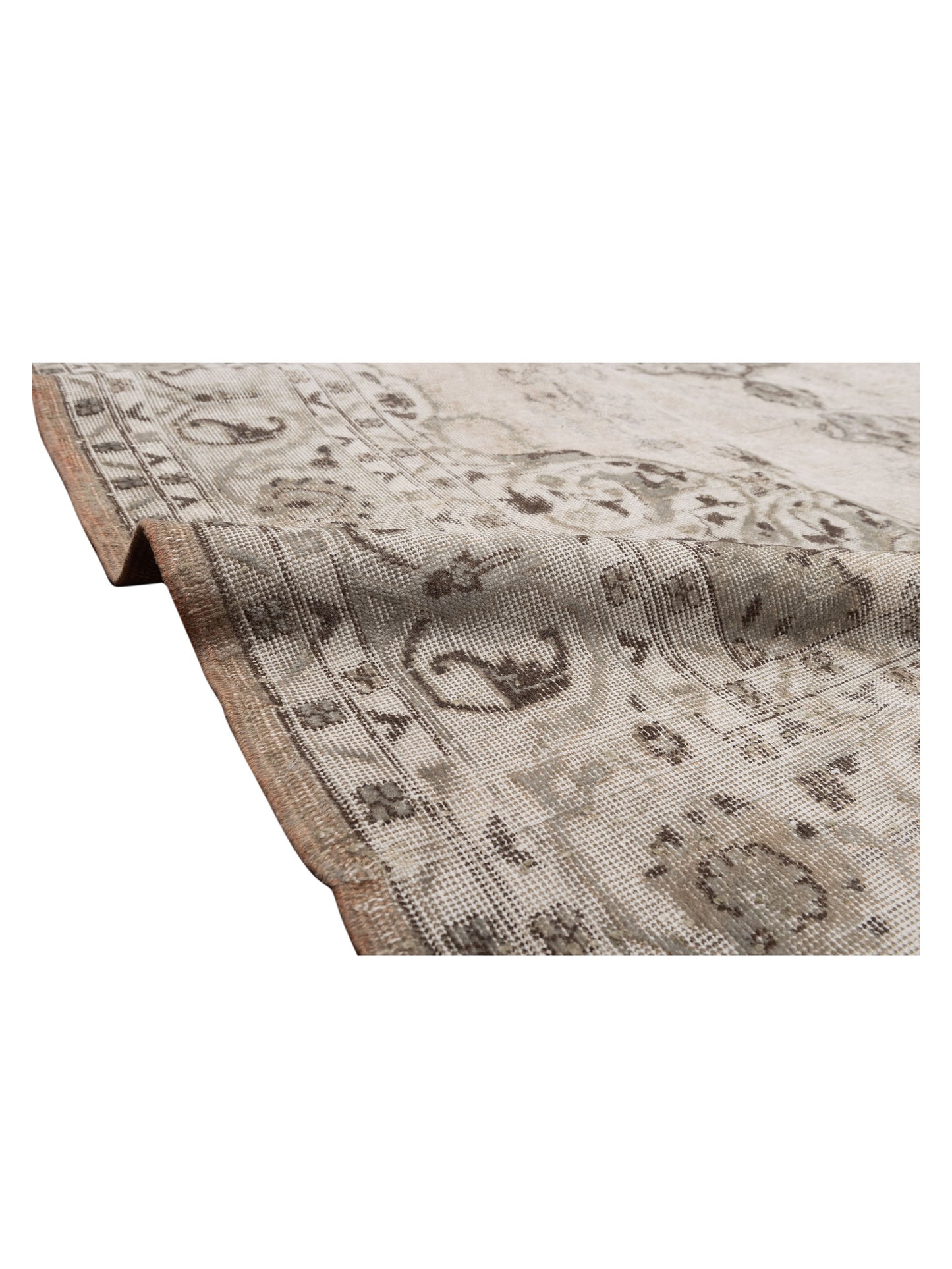 Vintage 124294 Silver 7.9x11.2 Hand Knotted Rug
