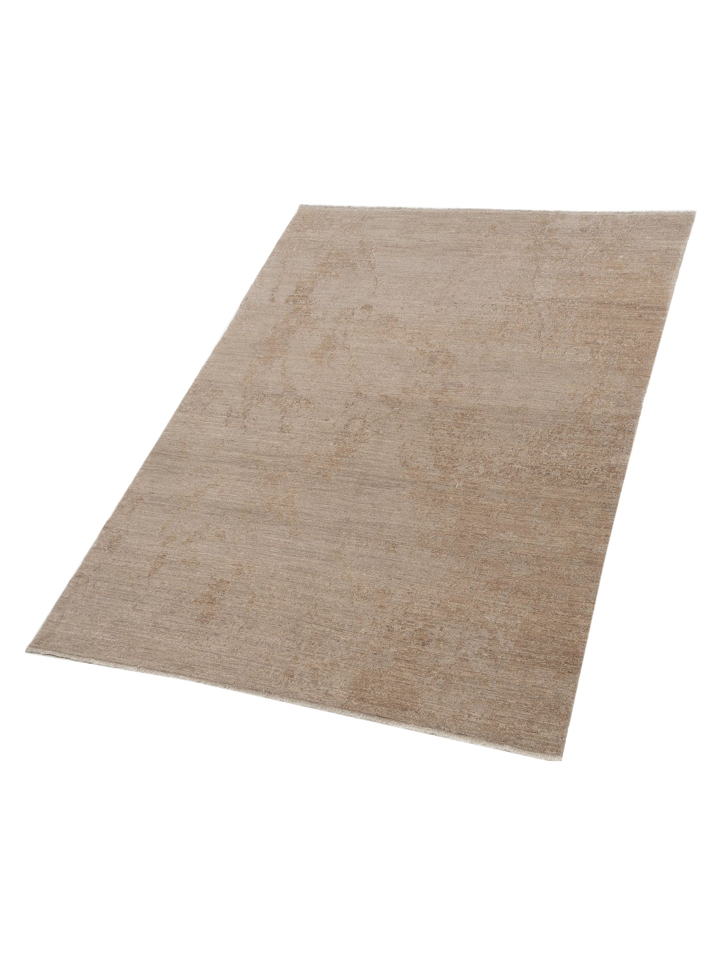 Defne Kathy Silver Brown 6.2x8.10 Hand Knotted Rug