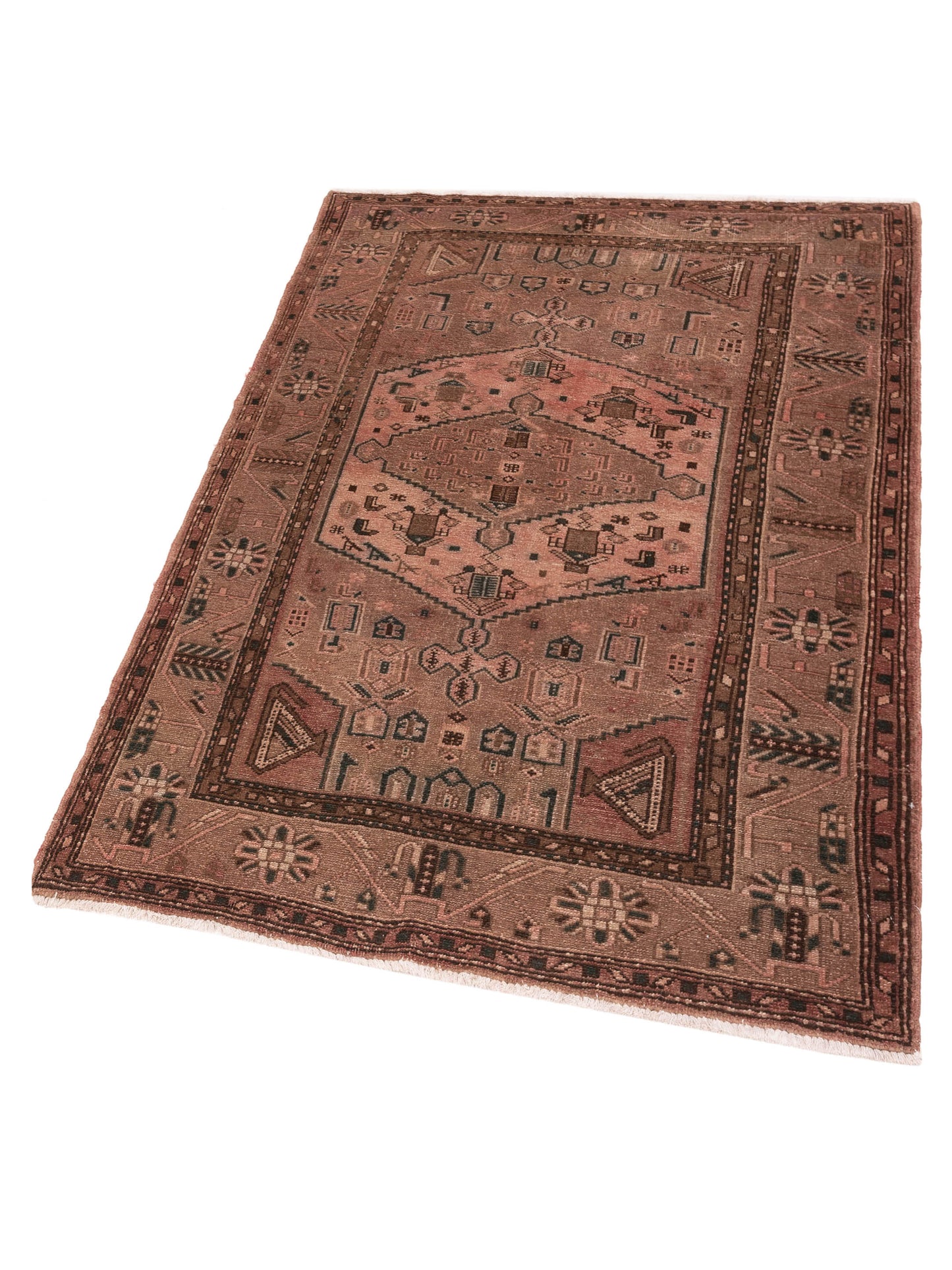 Persian 147722 Brown Brown 4.6x6.9 Hand Knotted Rug