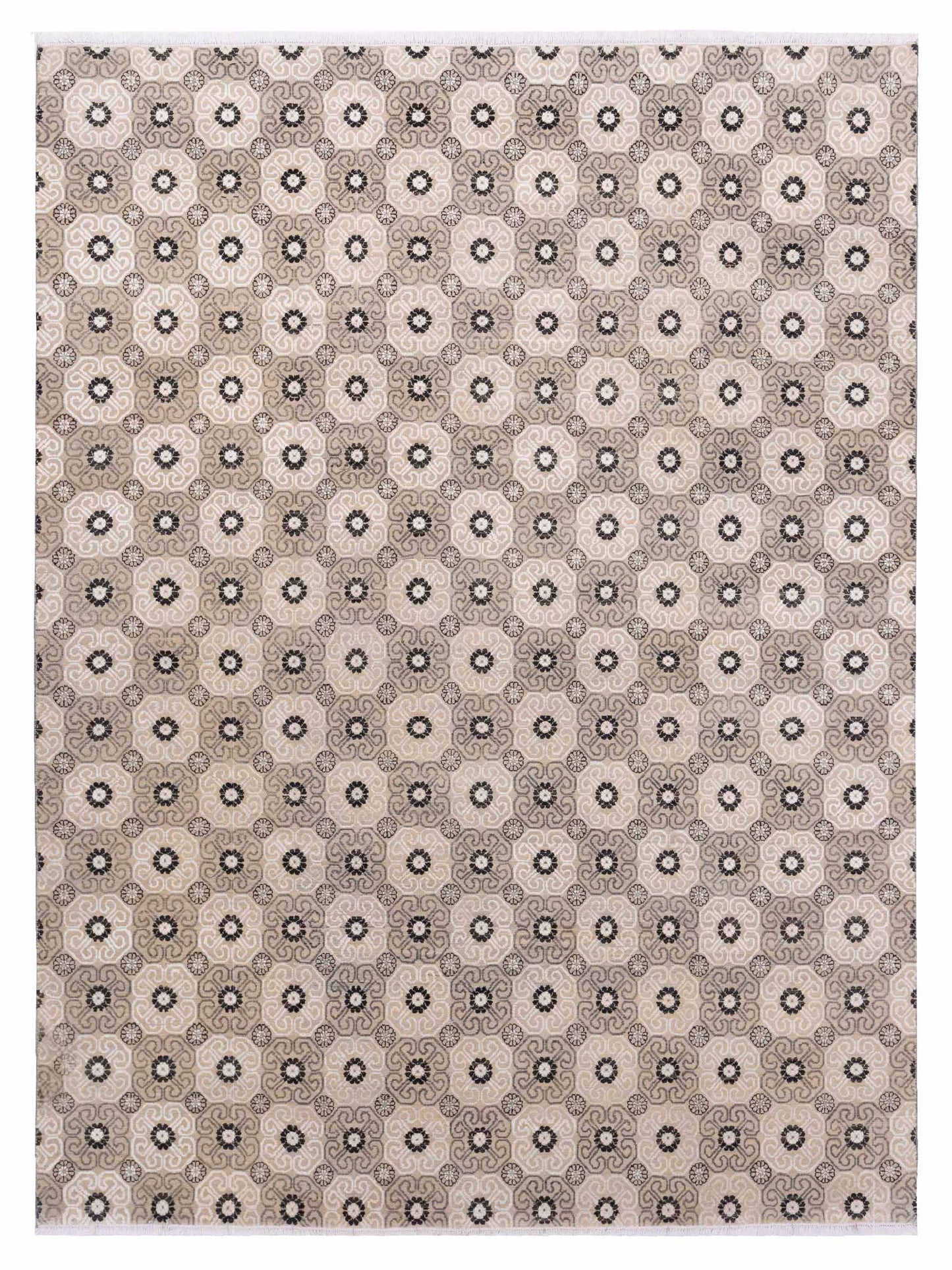 Rajpur Aurore  Ivory Gray Contemporary