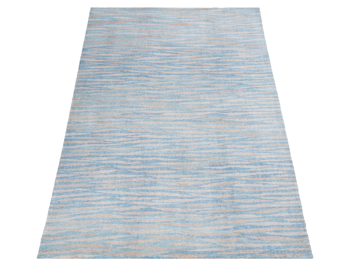 Aladdin 150789 Blue Silver 8.2x9.10 Hand Woven Rug