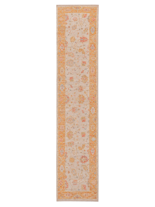 Anadol Angora Oushak  Ivory Orange Traditional