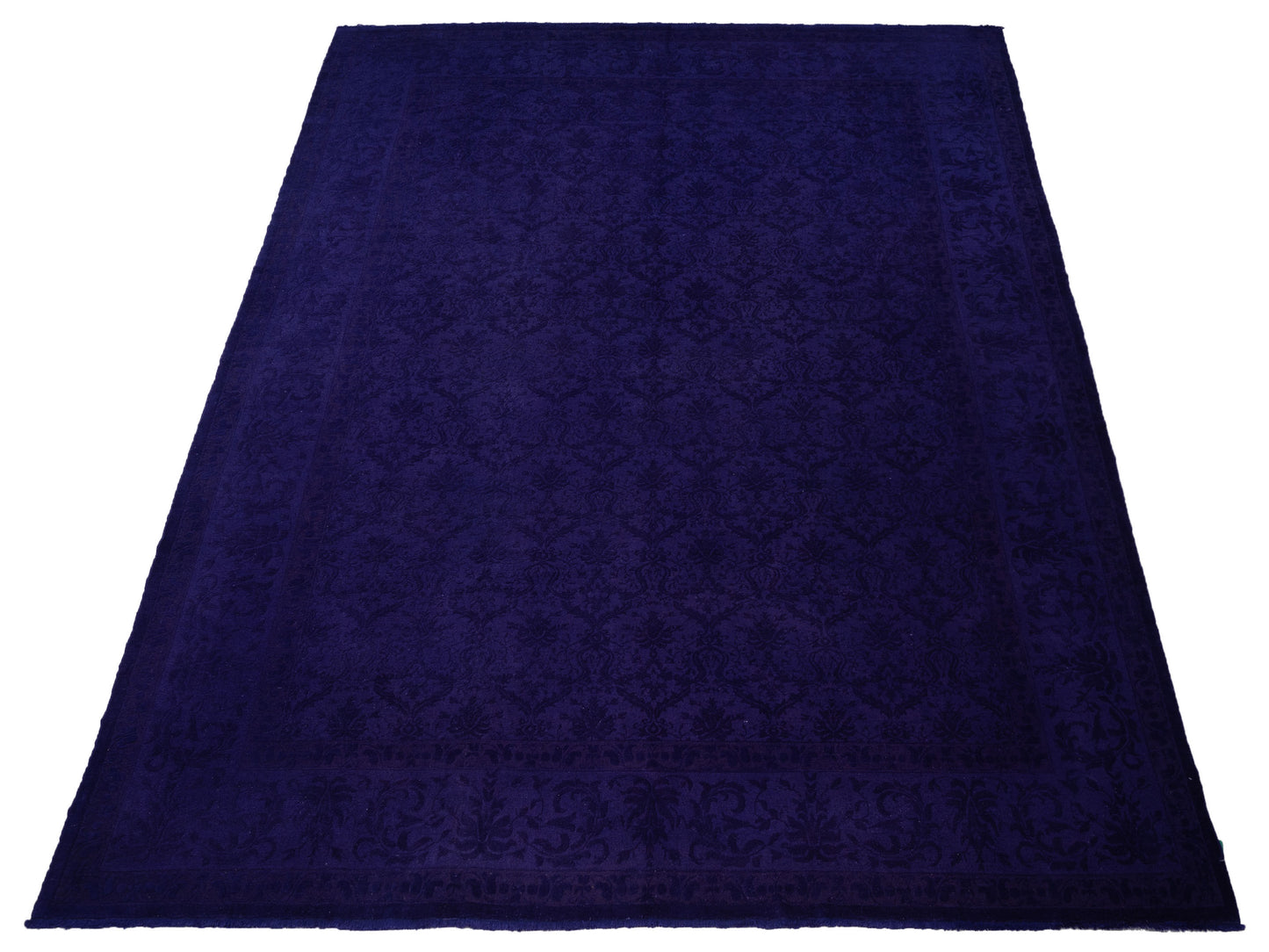 Color Bouquet 109181 Purple Purple 11.10x14.9 Hand Knotted Rug