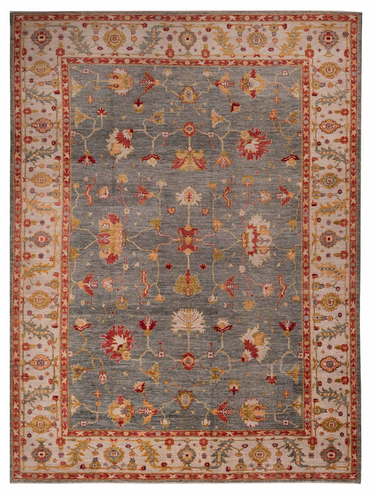Anadol Angora Oushak  Green Ivory Traditional