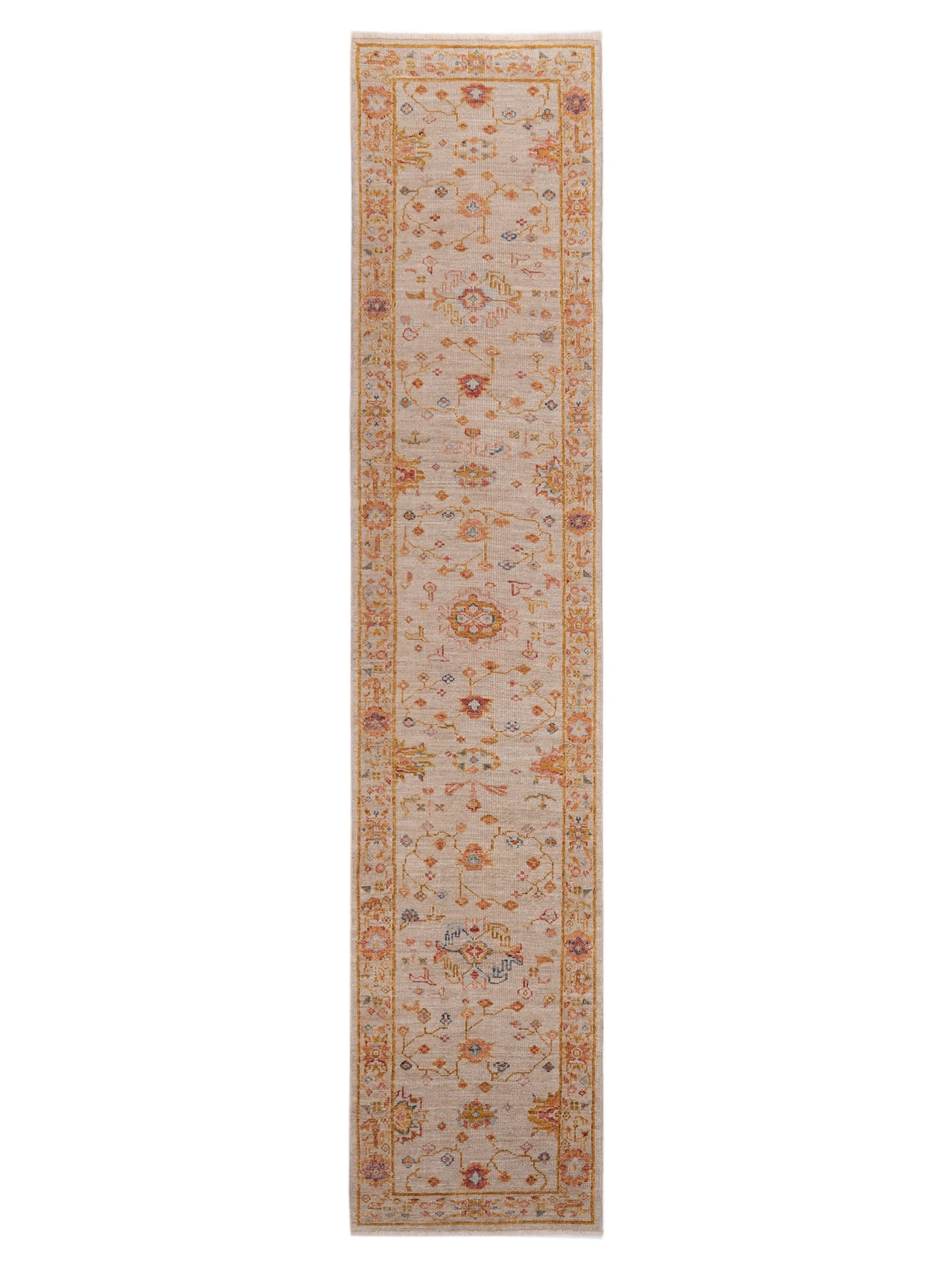 Anadol Angora Oushak  Ivory Silver Traditional