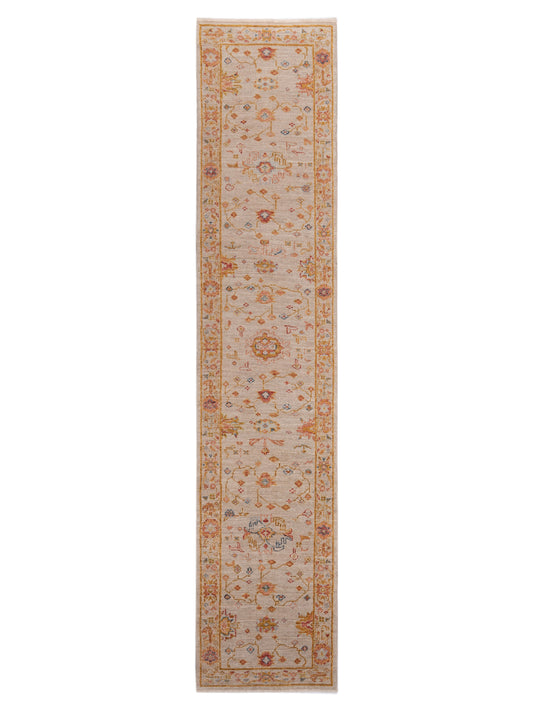 Anadol Angora Oushak  Ivory Silver Traditional