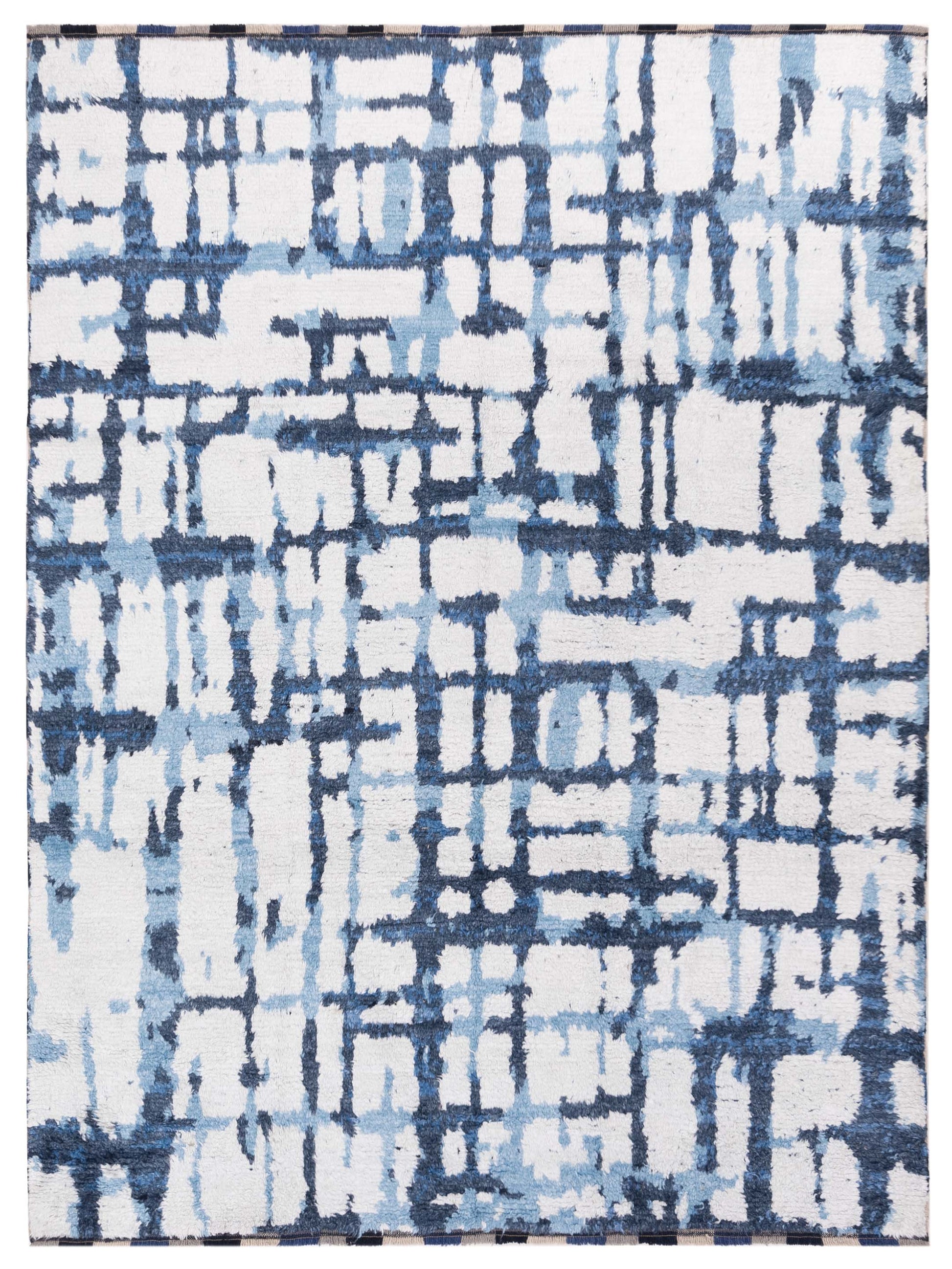 Pasha Atlas  Ivory Blue Contemporary