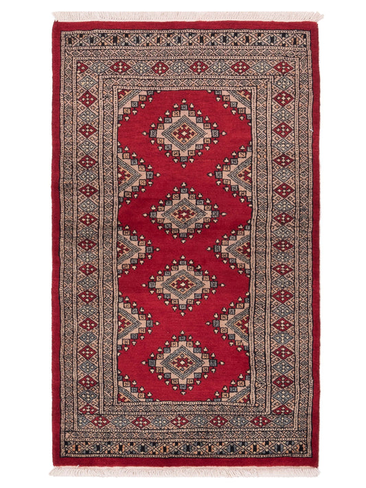 Nomad Bokhara  Red Silver Traditional