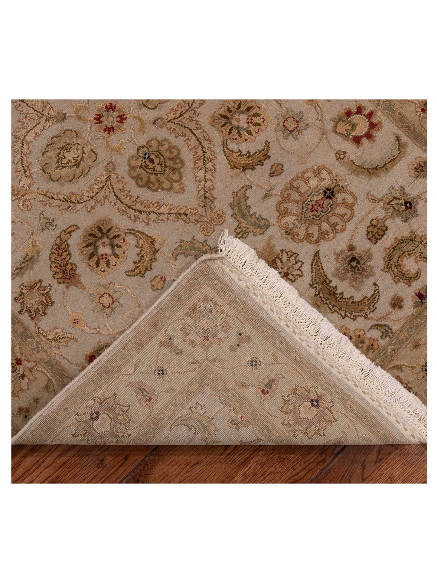 Imperial Silk 151245 Ivory Gold 3.1x13.3 Hand Knotted Rug