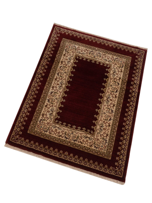 Alara 146338 Red Red 4x5.3 Machine Made Rug